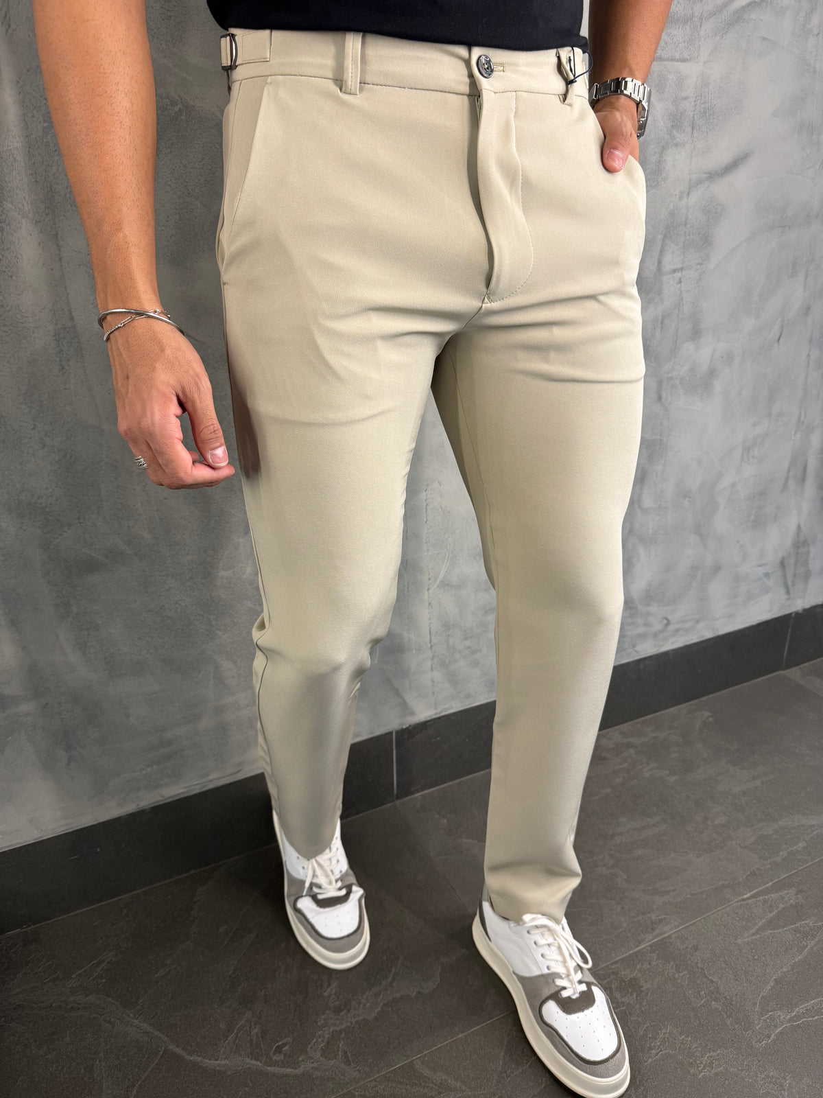 CALÇA ALF. SKINNY STRETCH AJUSTE FIVELA BAREZY