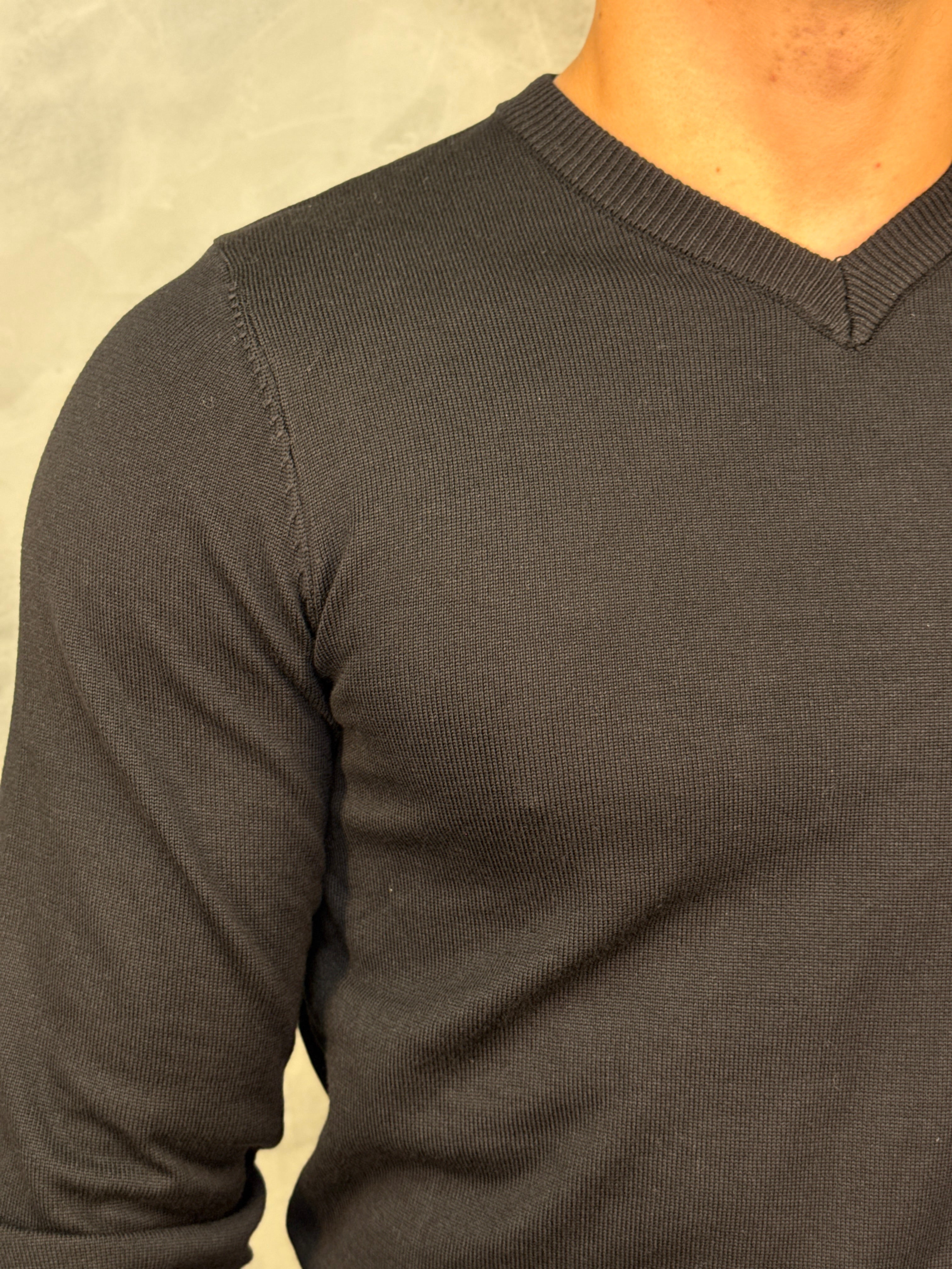 SUETER TRICOT GOLA V PONTO H