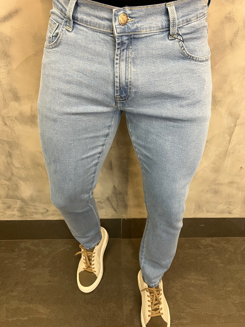 CALÇA JEANS SKINNY PK DLZ AZUL CLARO