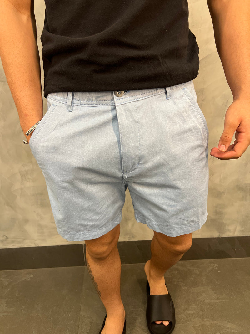 SHORT BÚZIOS ALFAIATARIA PONTO H AZUL CLARO