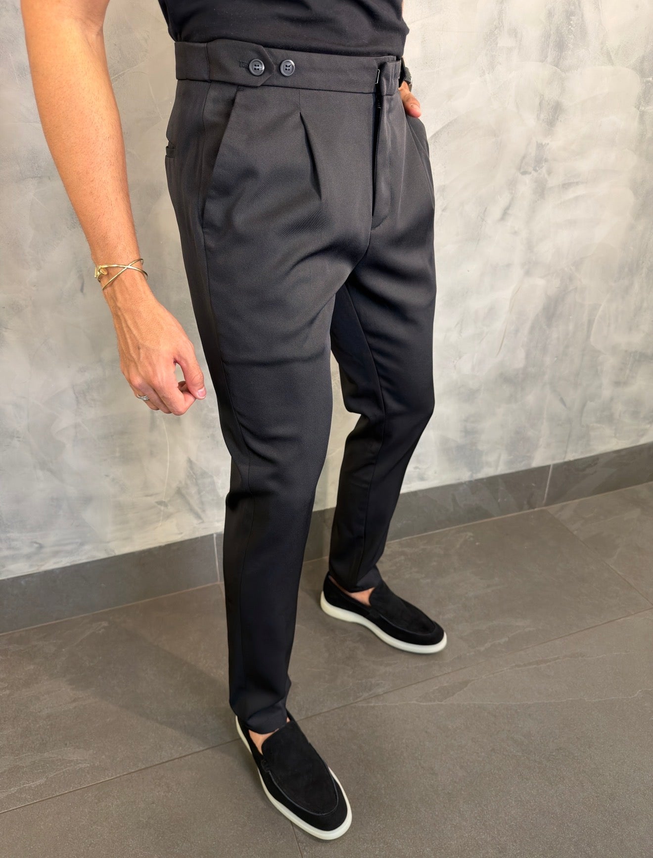 CALÇA ALF. MARSELHA PONTO H PRETO