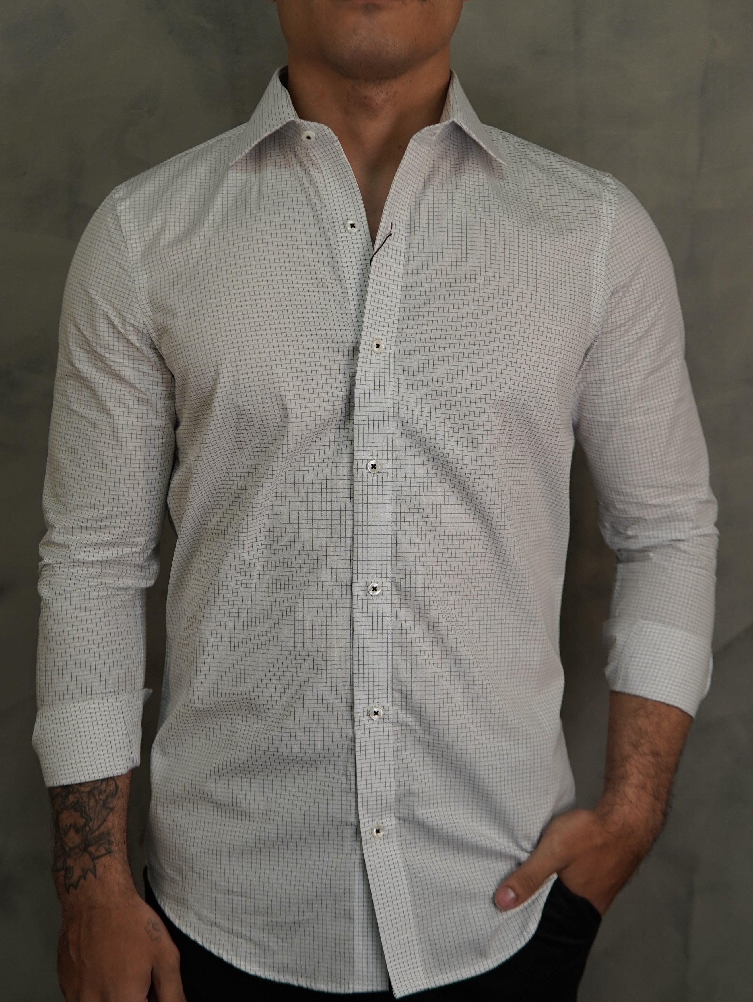 CAMISA M/L RAVEL ARMIATHO XADREZ PRETO