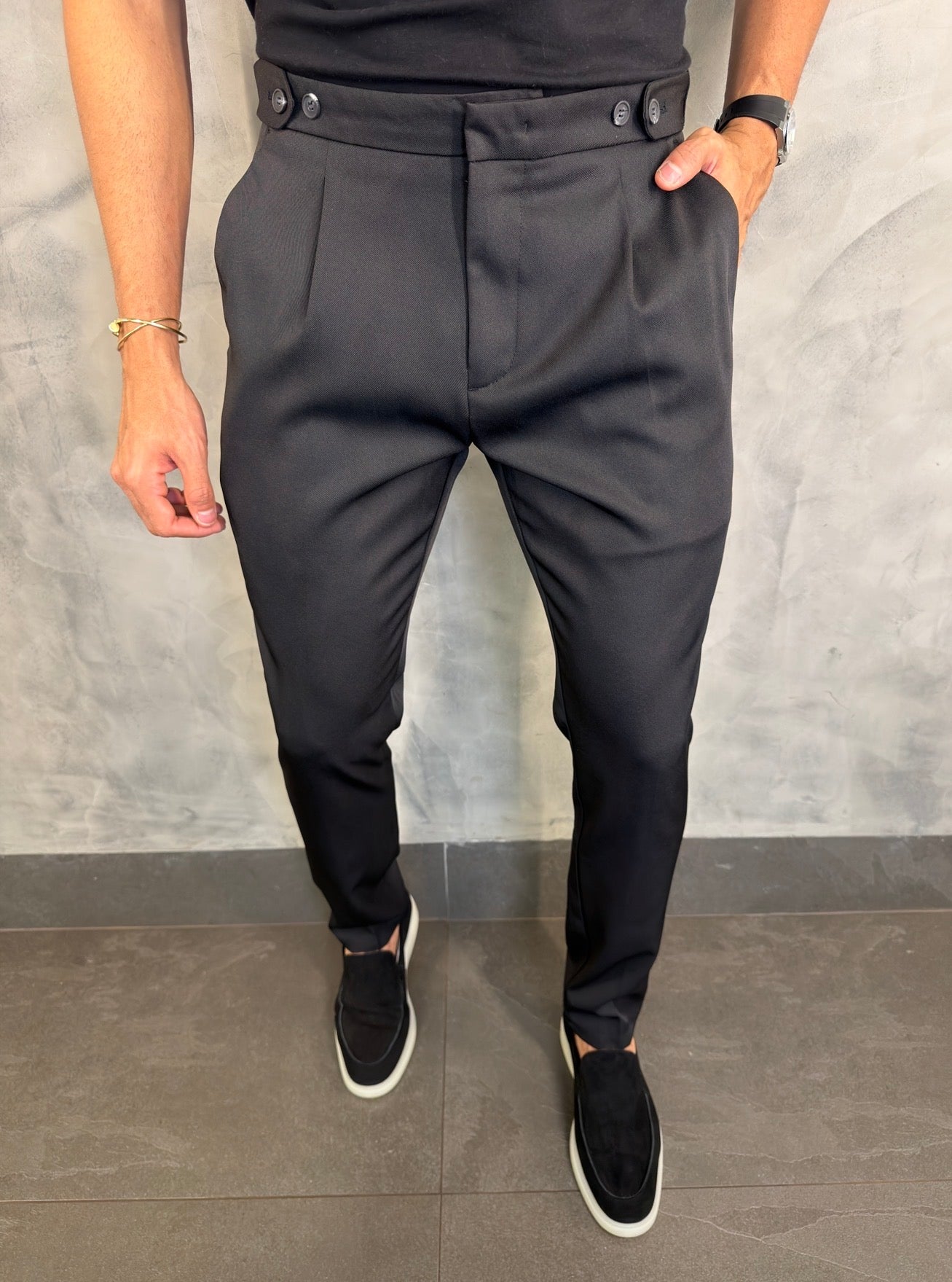 CALÇA ALF. MARSELHA PONTO H PRETO