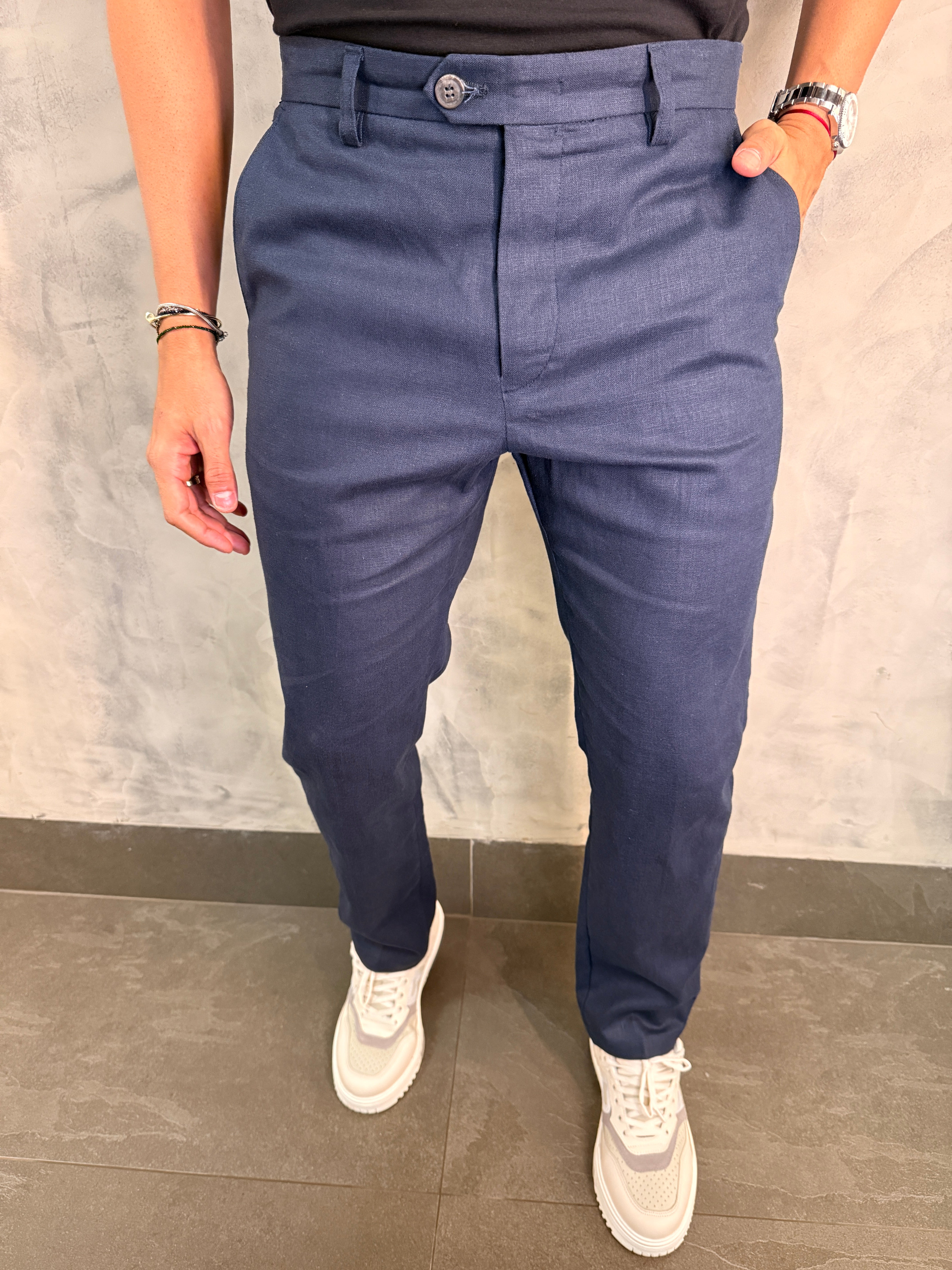 CALÇA SAMOA RAMIE PONTO H MARINHO
