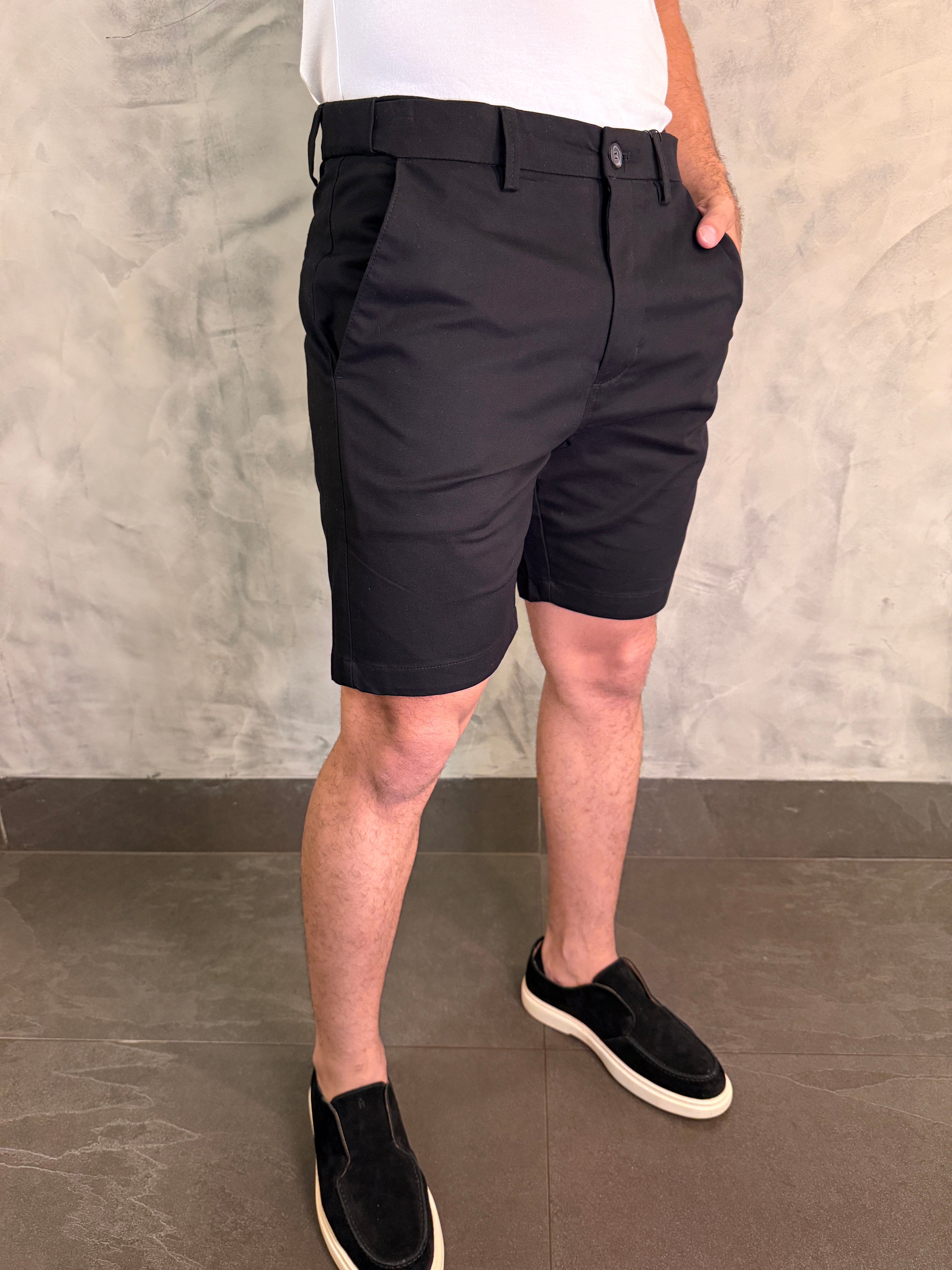 BERMUDA MADRID FLEXSENSE PONTO H PRETO