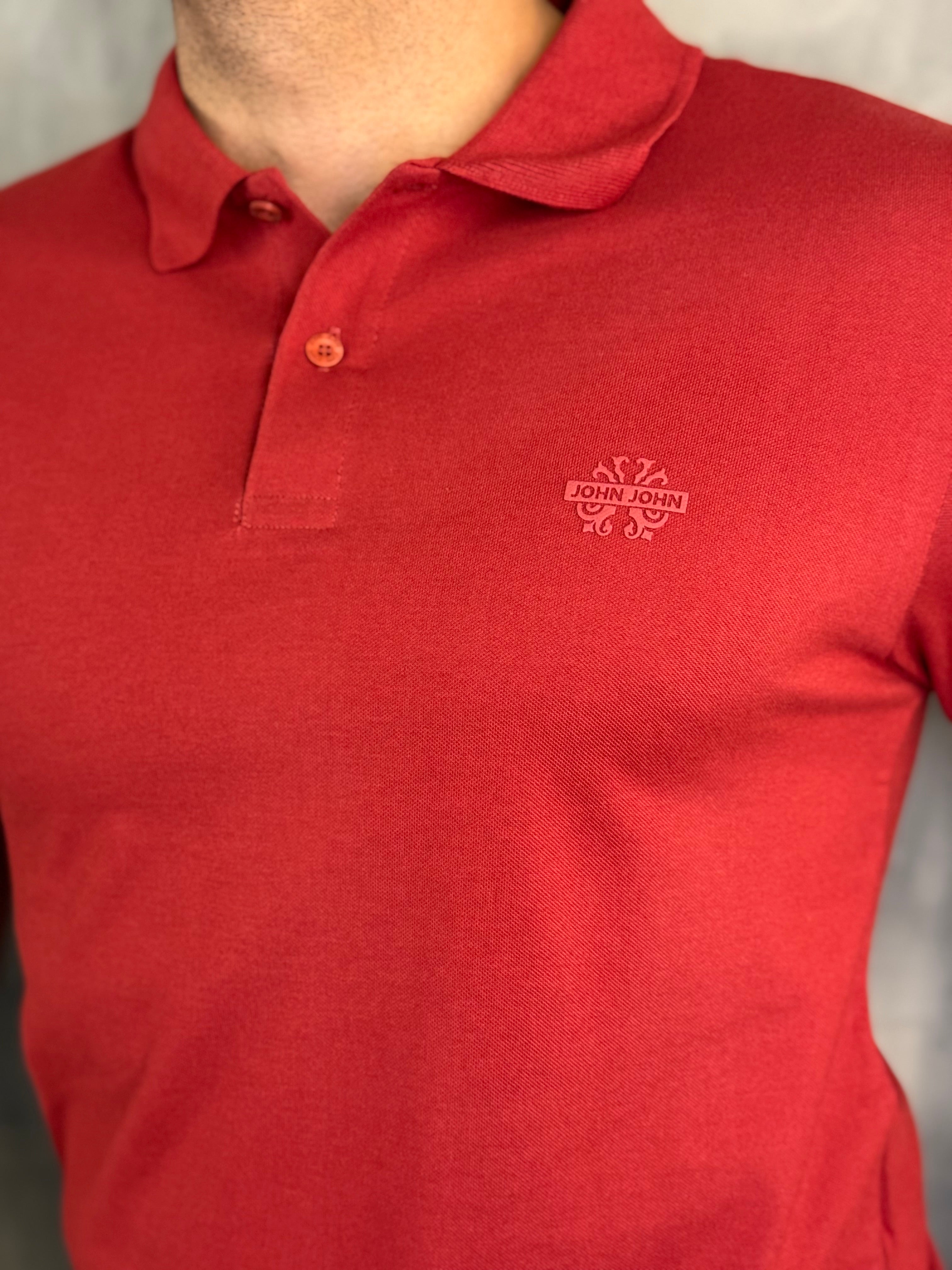 POLO LIGHT TRANSFER JOHN JOHN VERMELHO