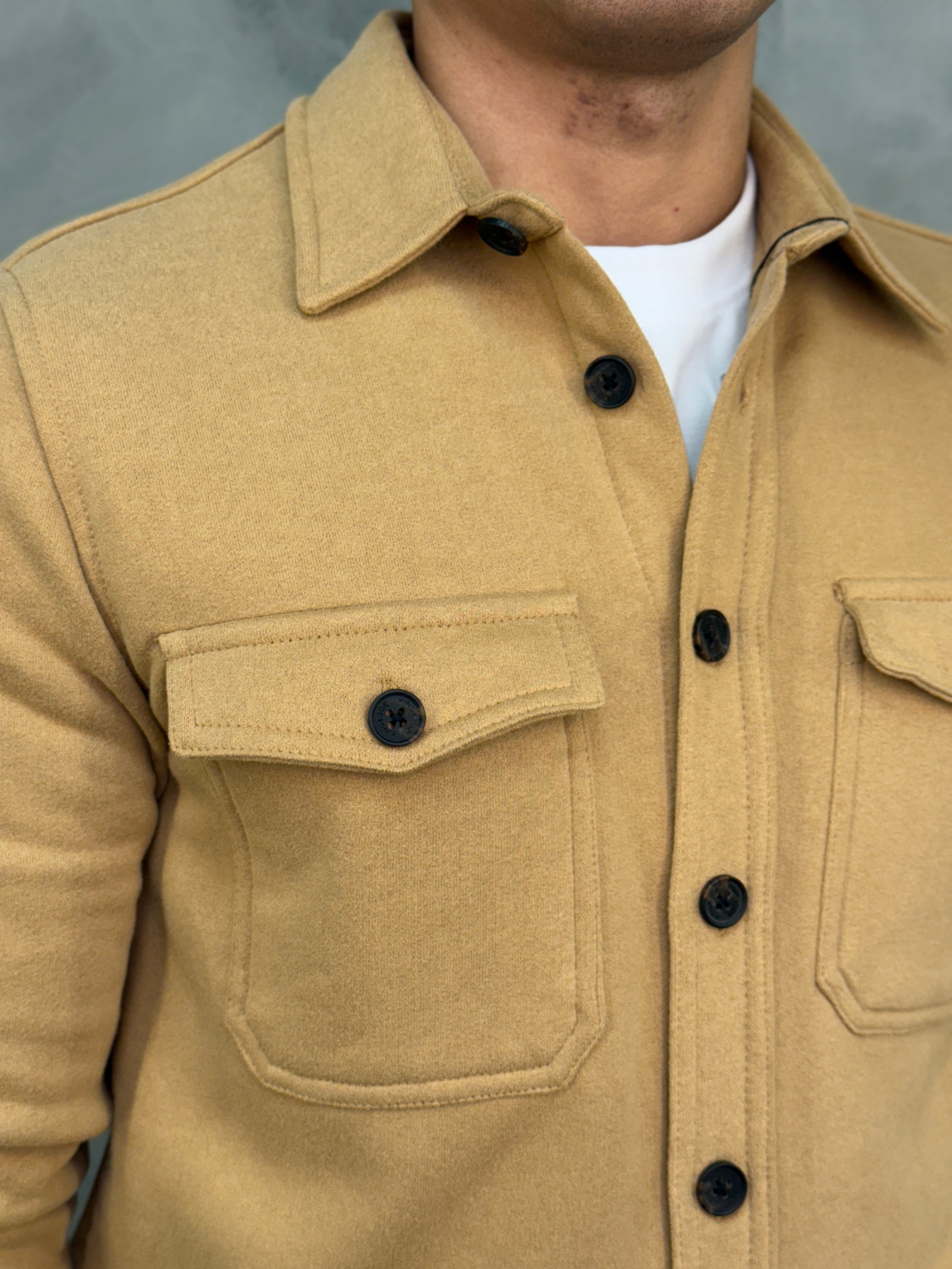 OVERSHIRT MOLETOM TOUCH KINGEJOE CARAMELO CL