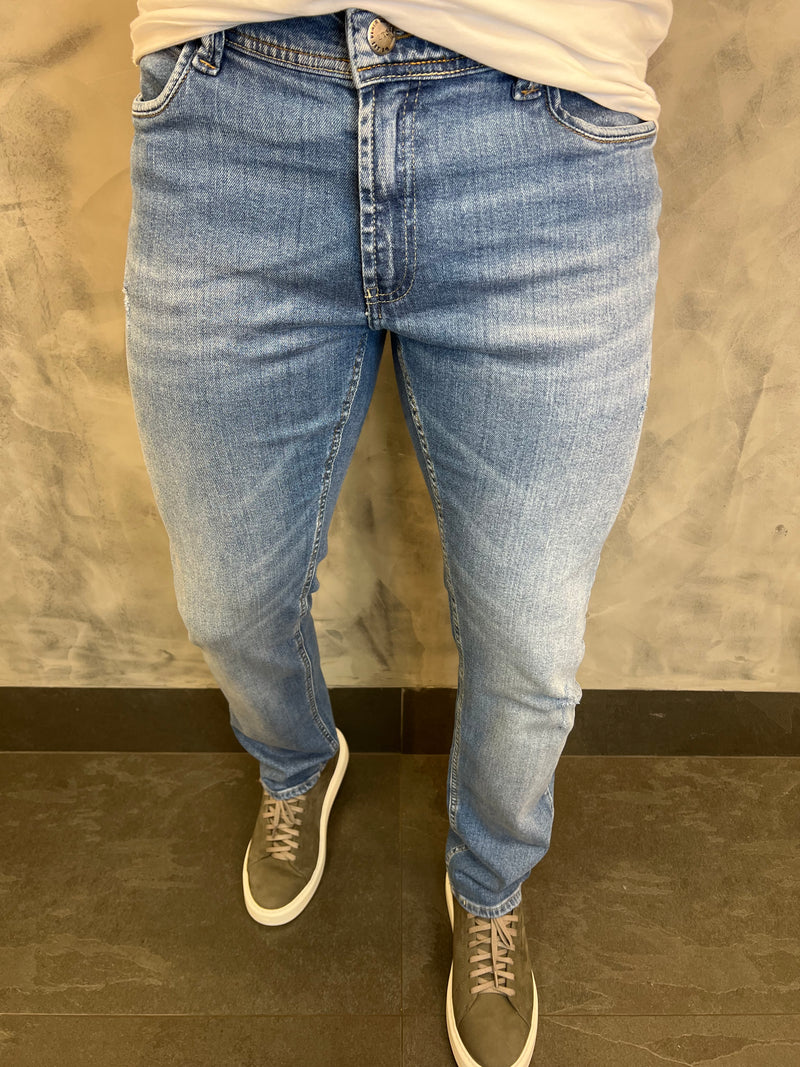 CALÇA JEANS SLIM SW  DLZ SIMPLE SANDED CLEAR