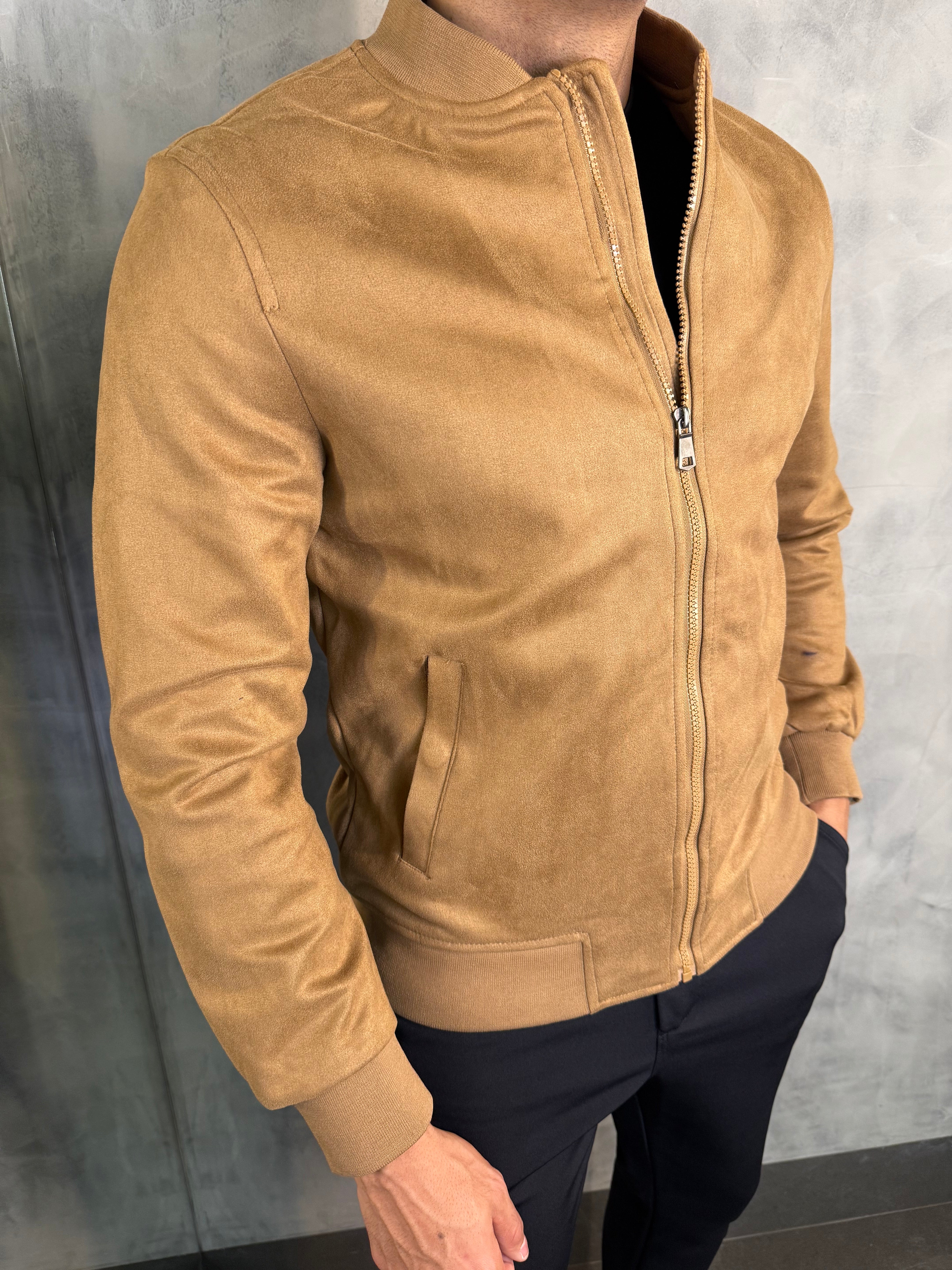 JAQUETA BOMBER SUEDE PONTO H