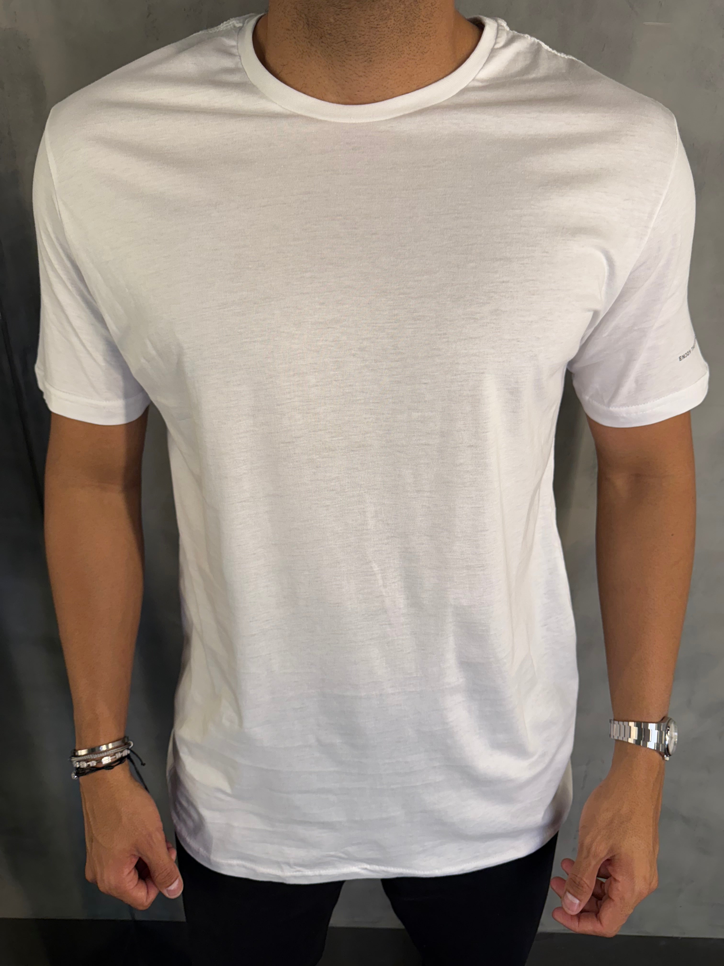 CAMISETA PIMATOUCH KINGEJOE SLIM JORNEY BRANCO