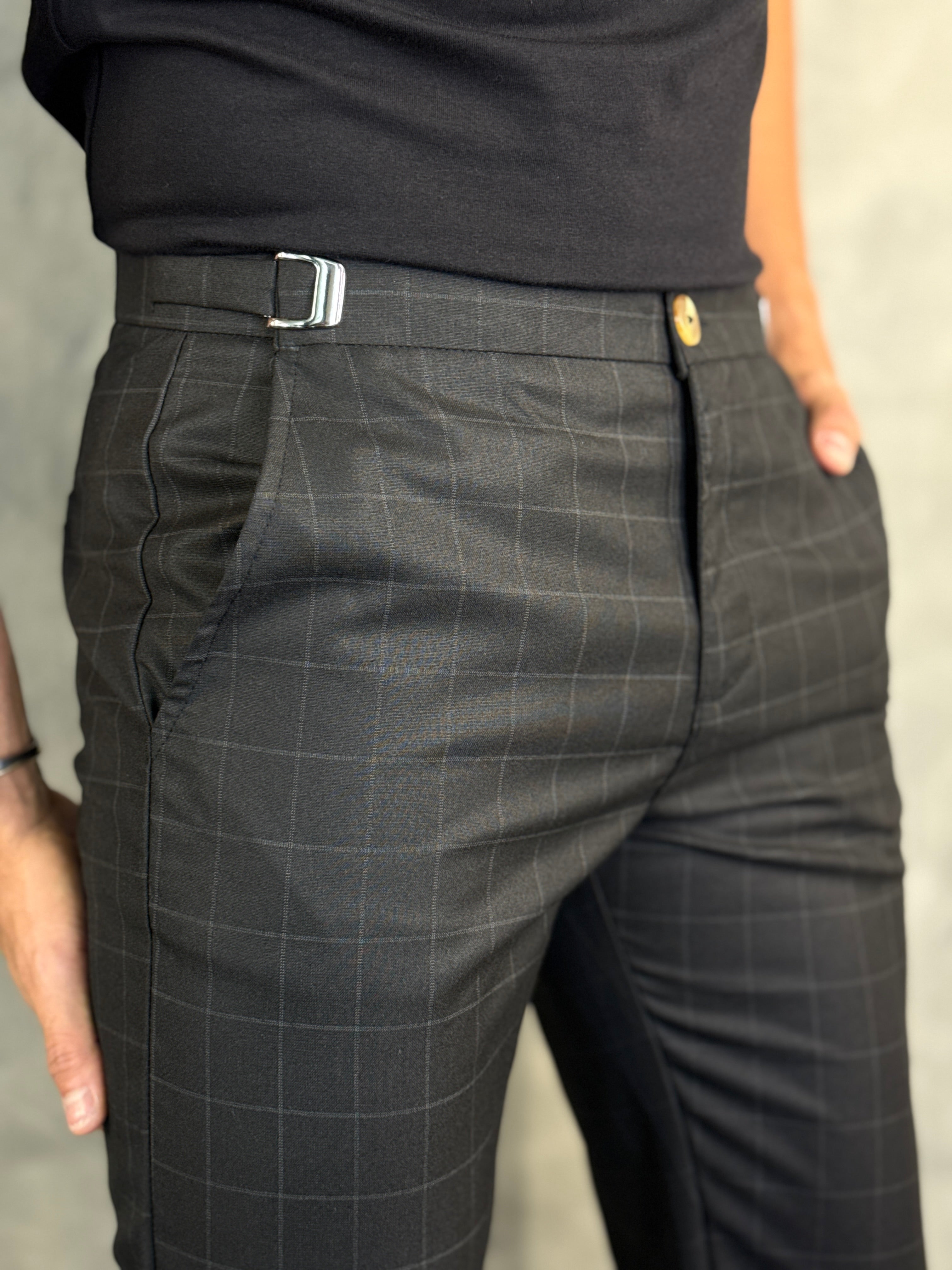 CALÇA ALF. FIRENZE PONTO H XADREZ