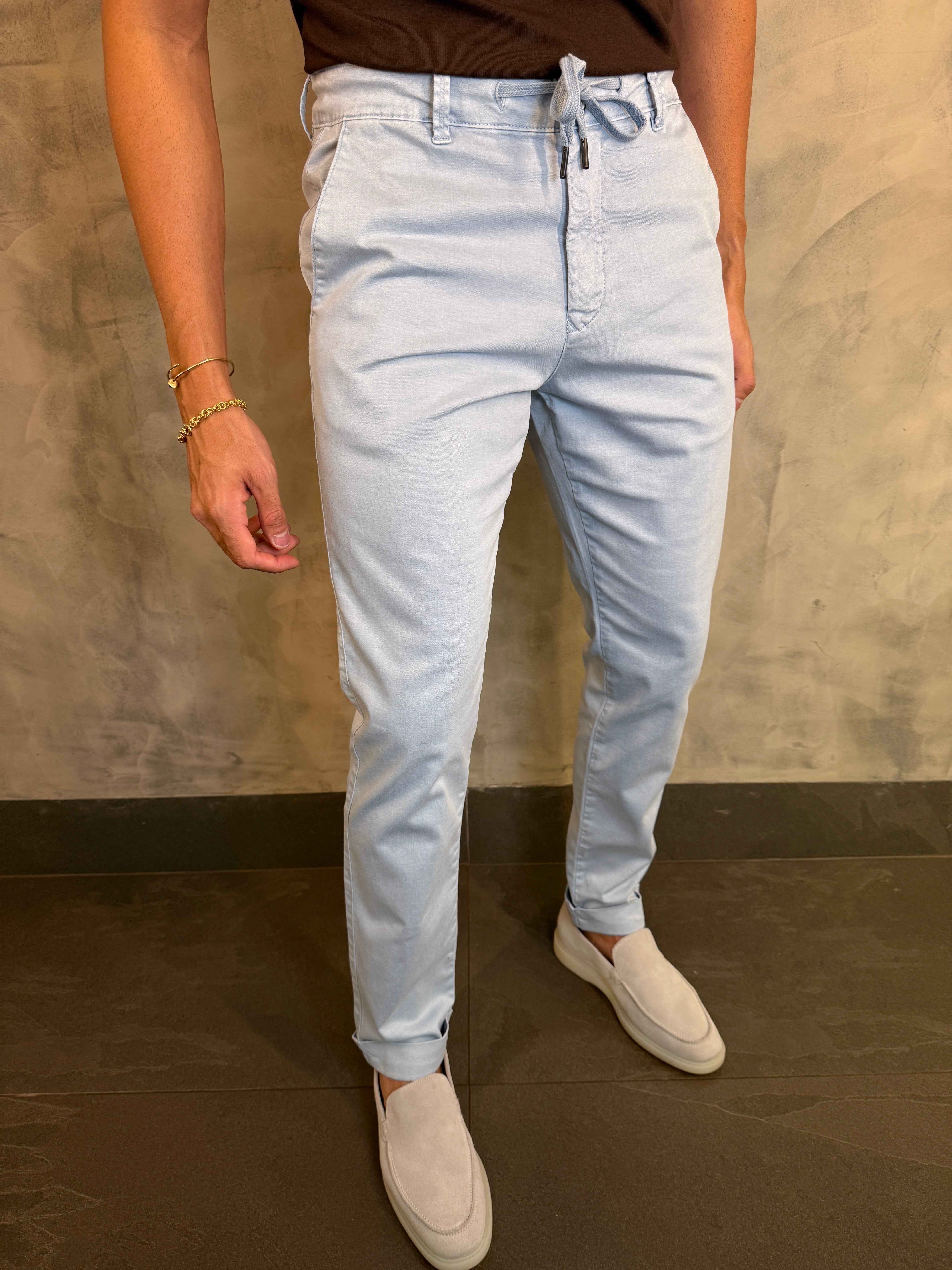 CALÇA SARJA MOLETOM SKINNY PONTO H