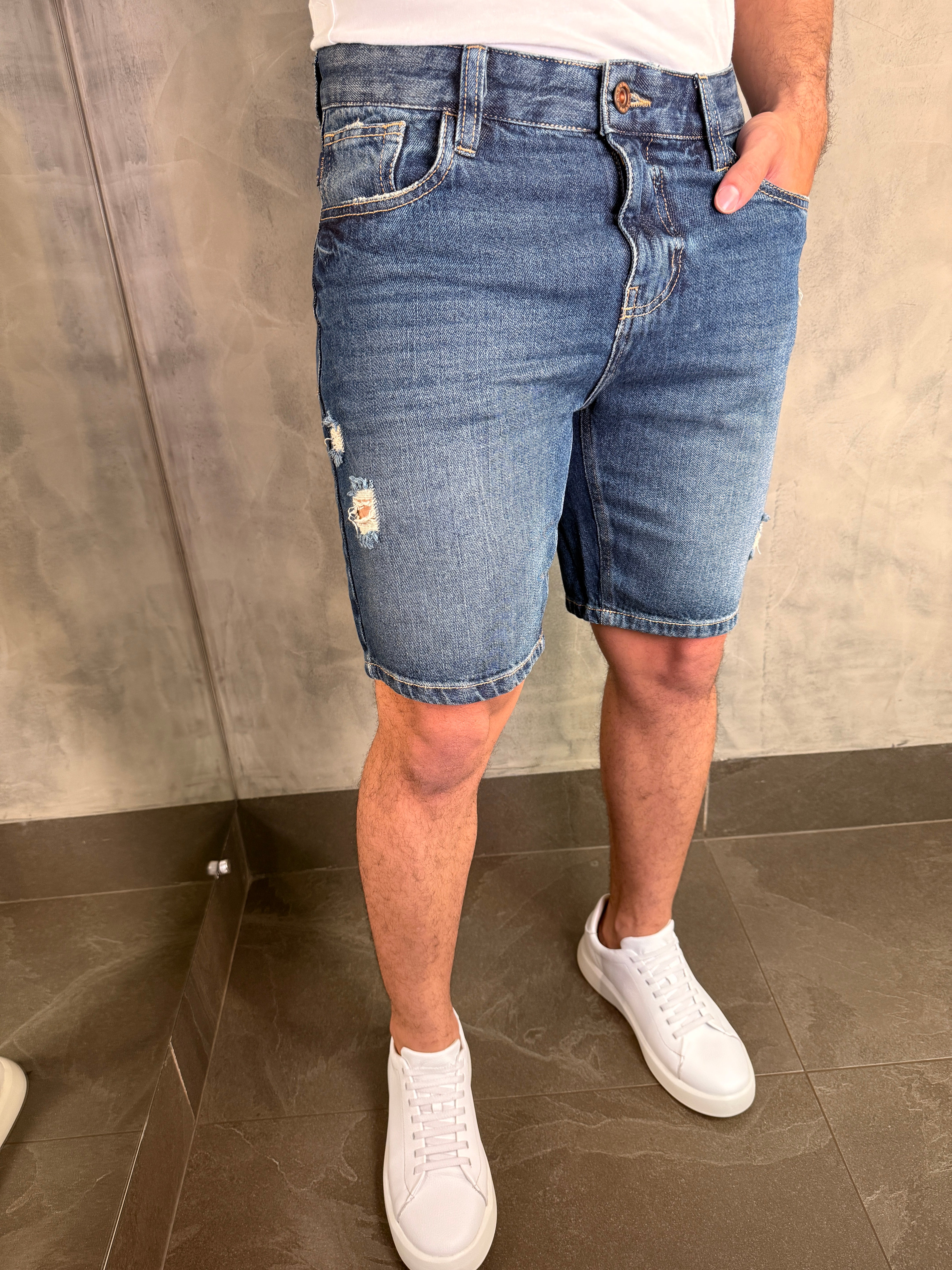BERMUDA JEANS ORIGINAL KINGEJOE BLUE