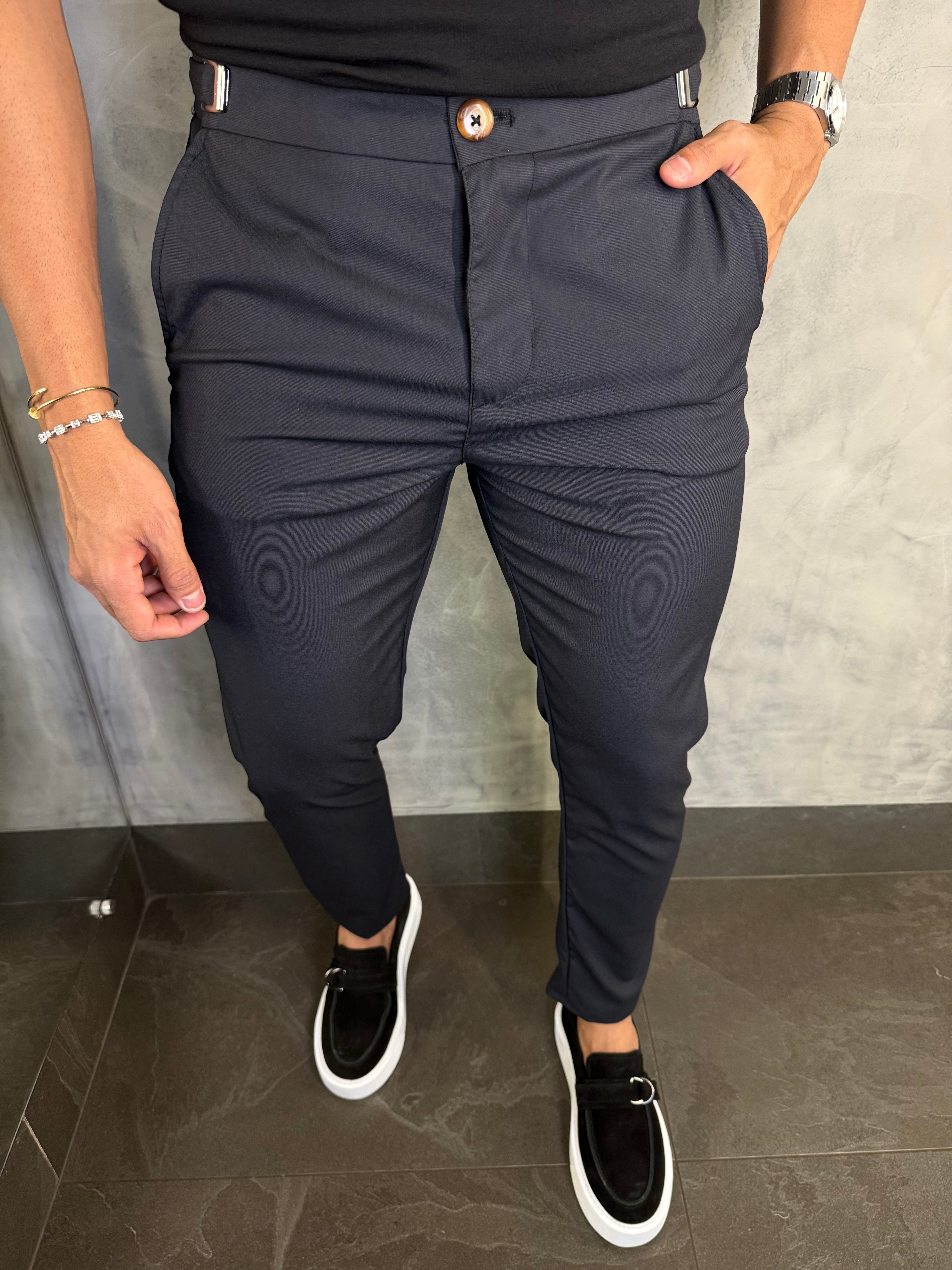 CALÇA ALF. DUBAI PONTO H PRETO