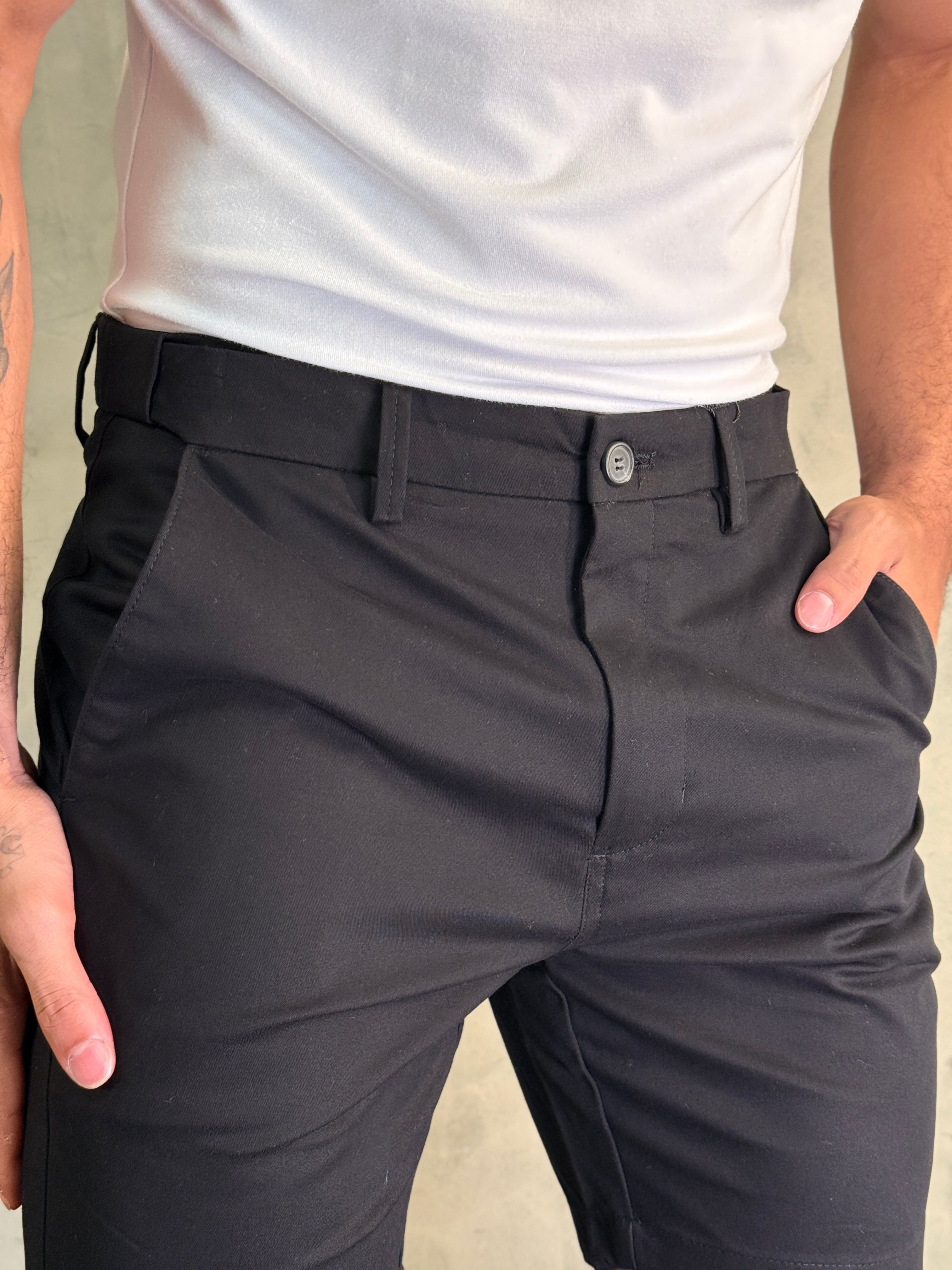 BERMUDA MADRID FLEXSENSE PONTO H PRETO