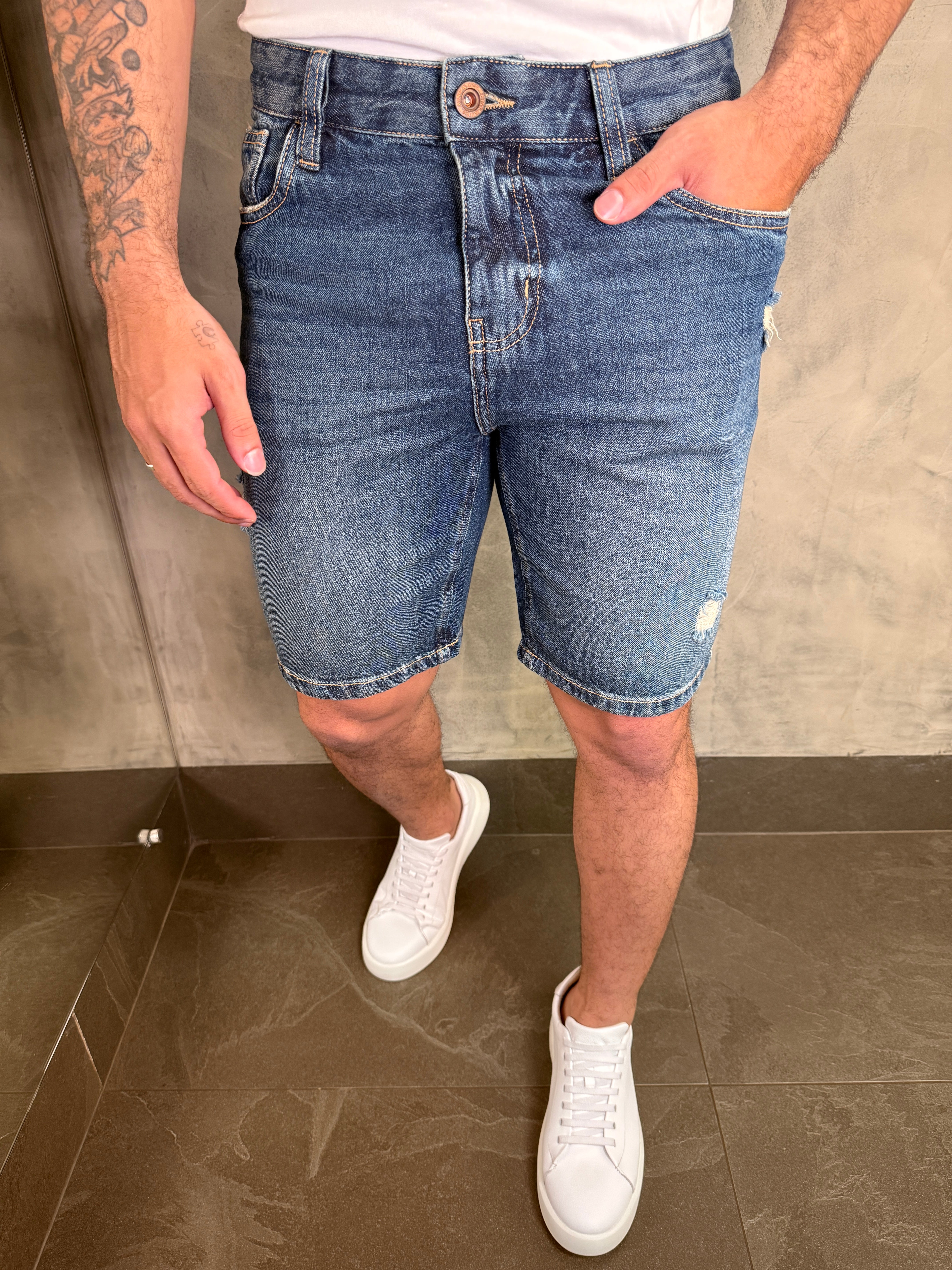 BERMUDA JEANS ORIGINAL KINGEJOE BLUE
