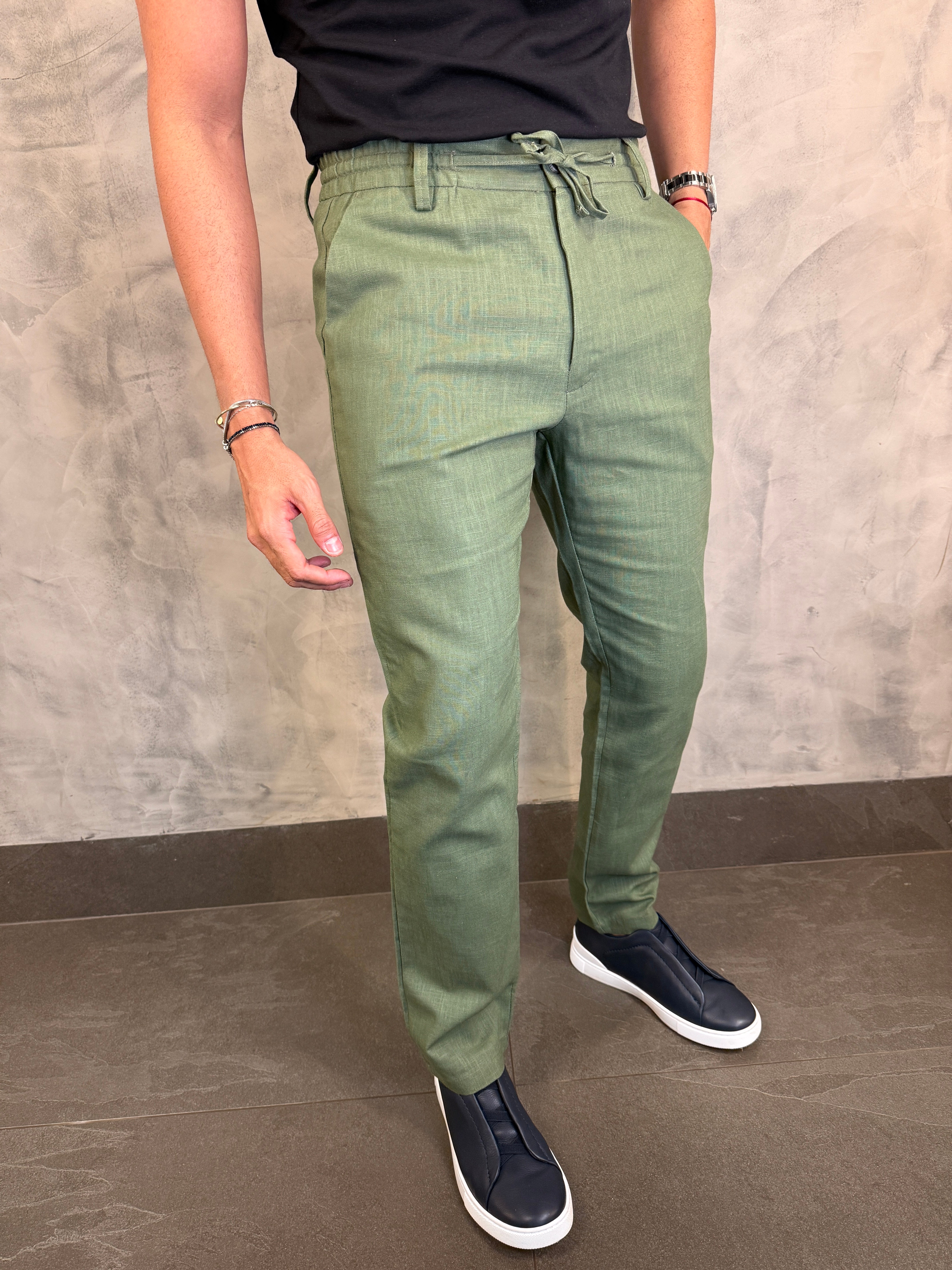 CALÇA VALÊNCIA LINHO RAMI PONTO H