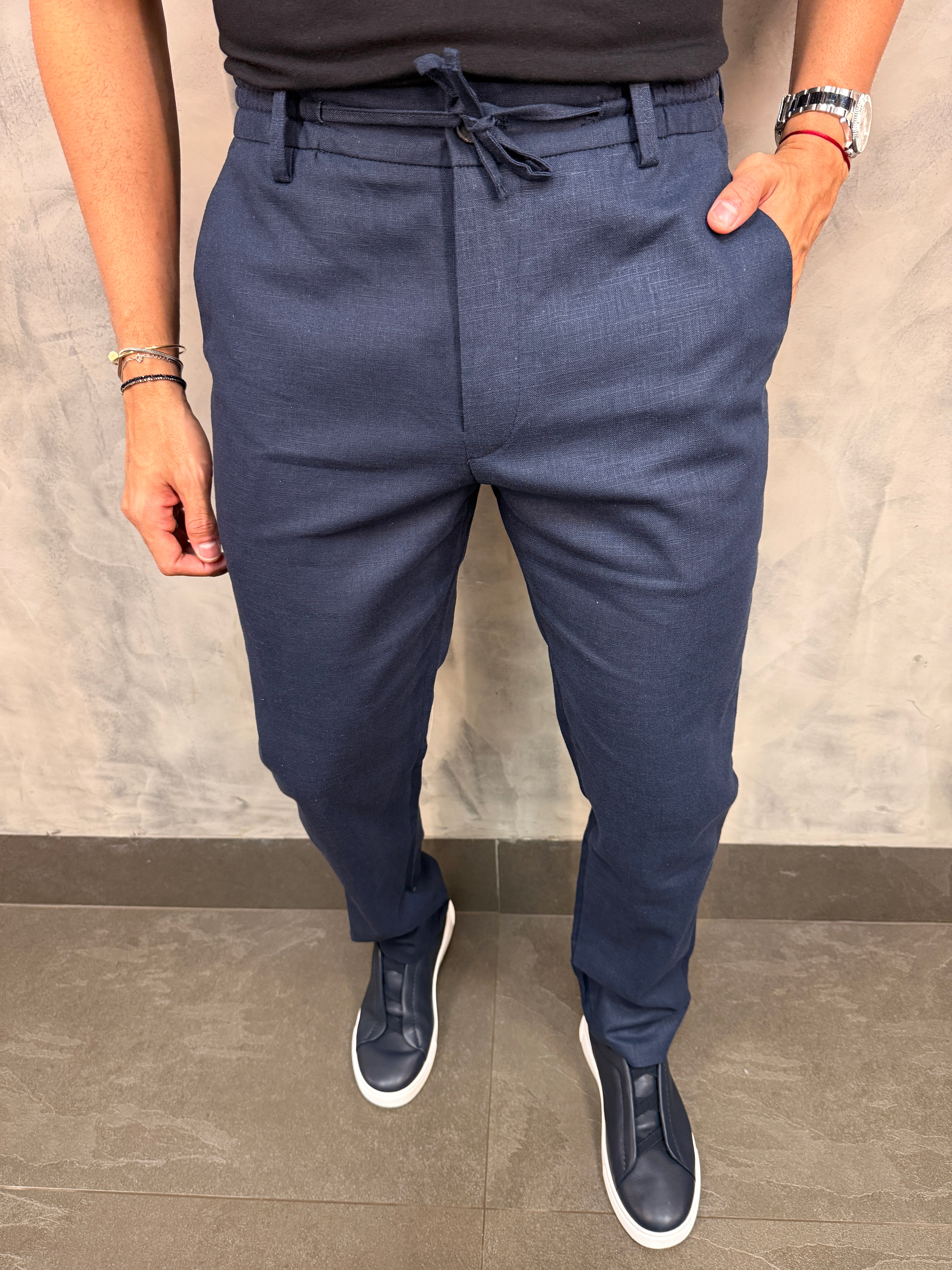 CALÇA VALÊNCIA LINHO RAMI PONTO H