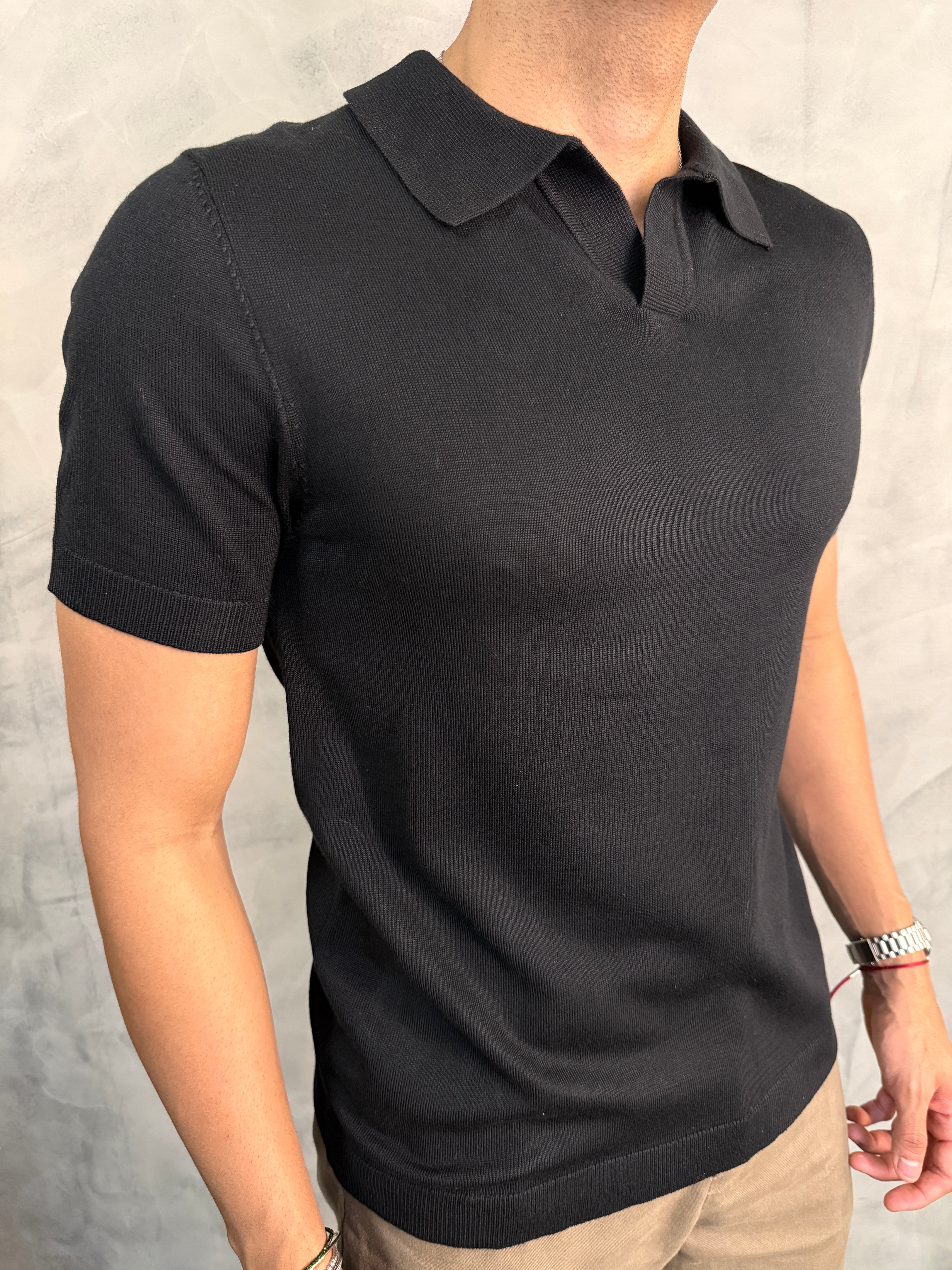 POLO TRICOT GOLA V PONTO H