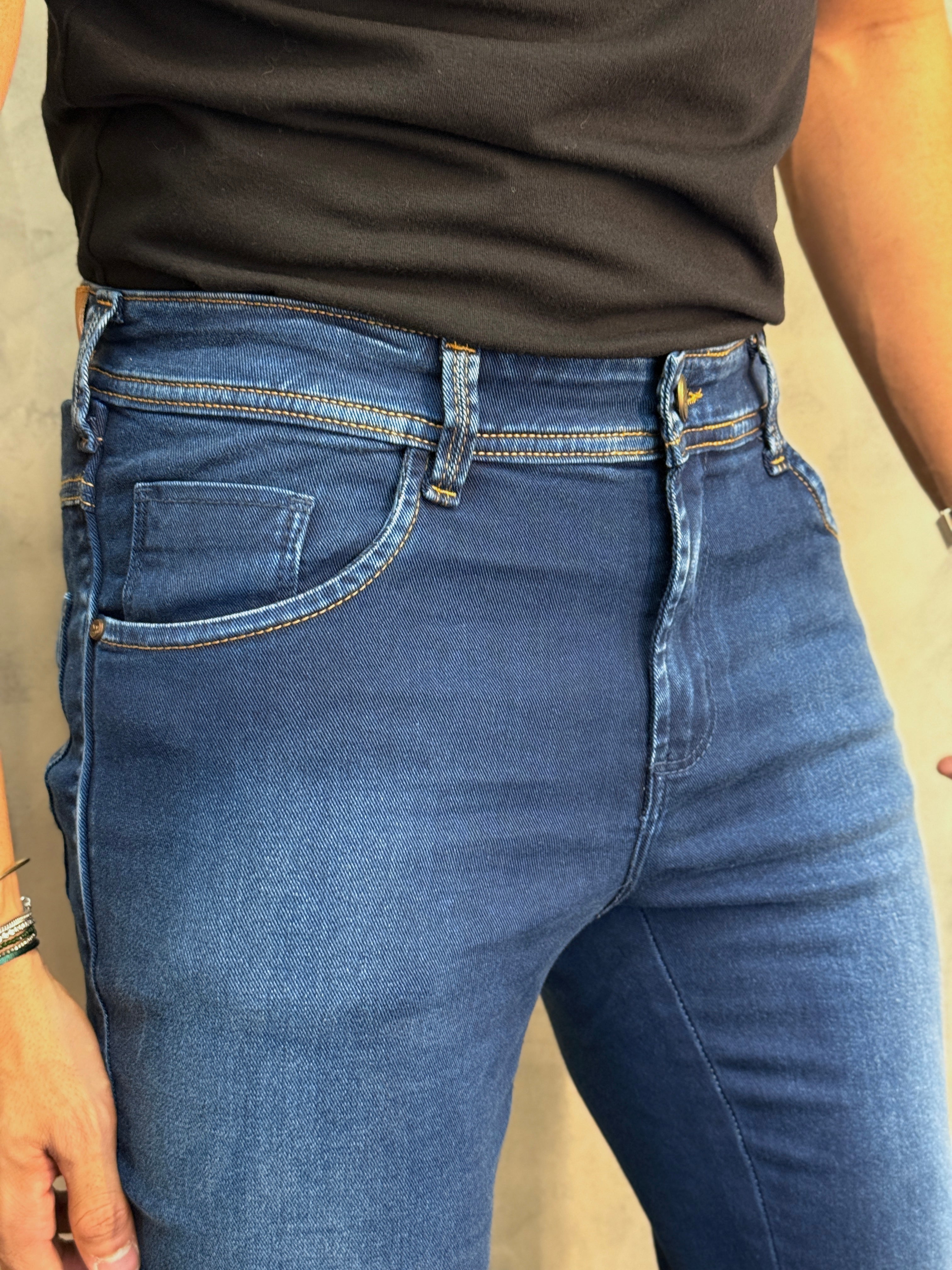 CALÇA JEANS SKINNY SELECT DLZ JEANS ESCURO