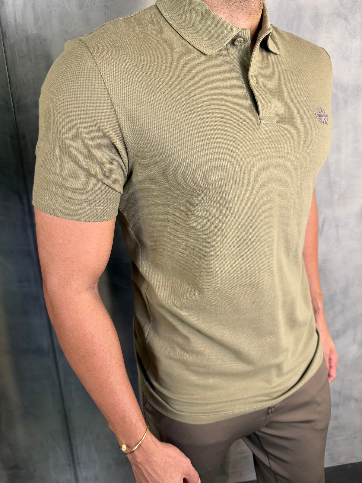 POLO LIGHT TRANSFER TAUPE JOHN JOHN BEGE MÉDIO