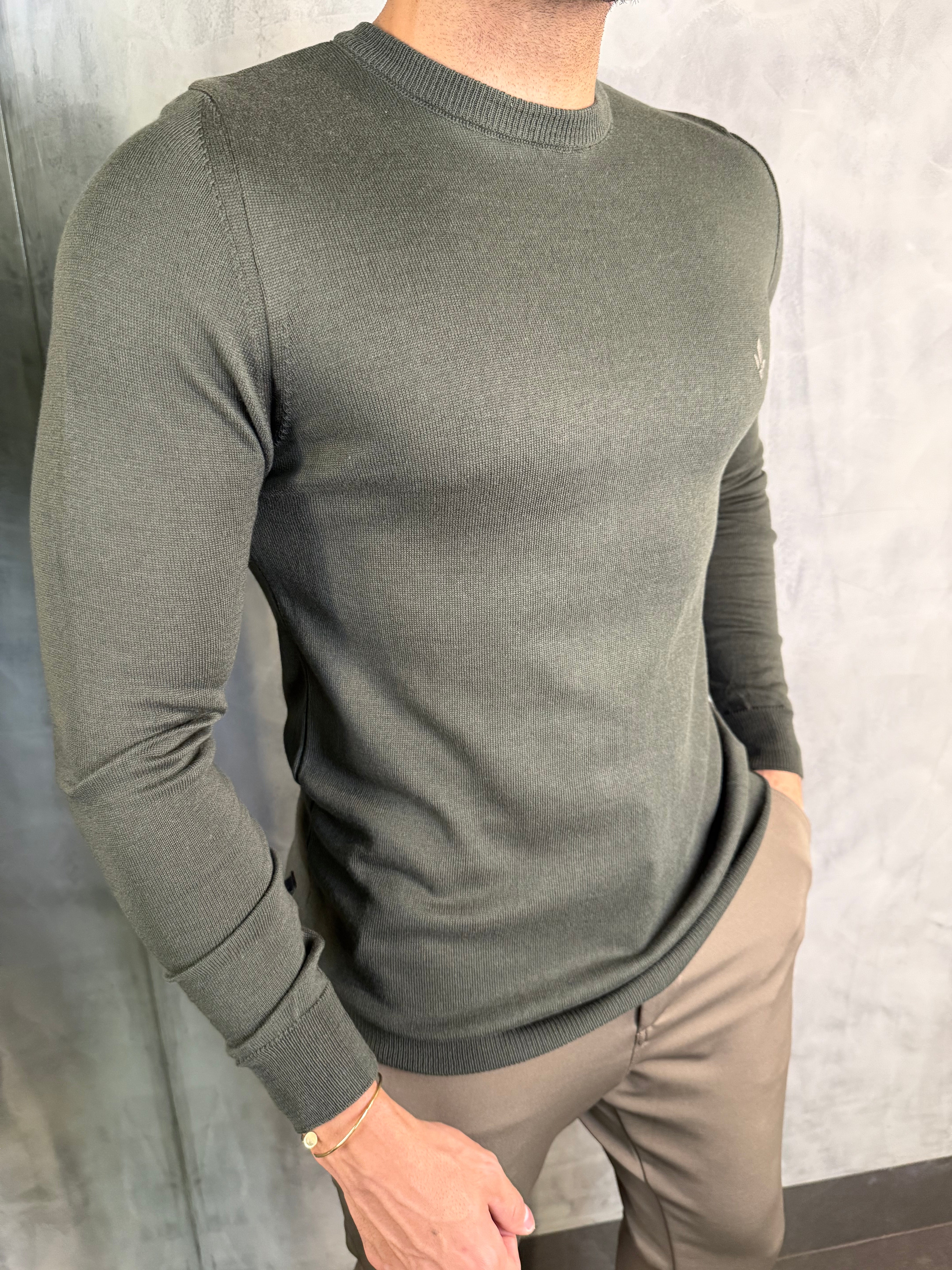 SUÉTER TRICOT REGULAR M/L DLZ VERDE BOSQUE