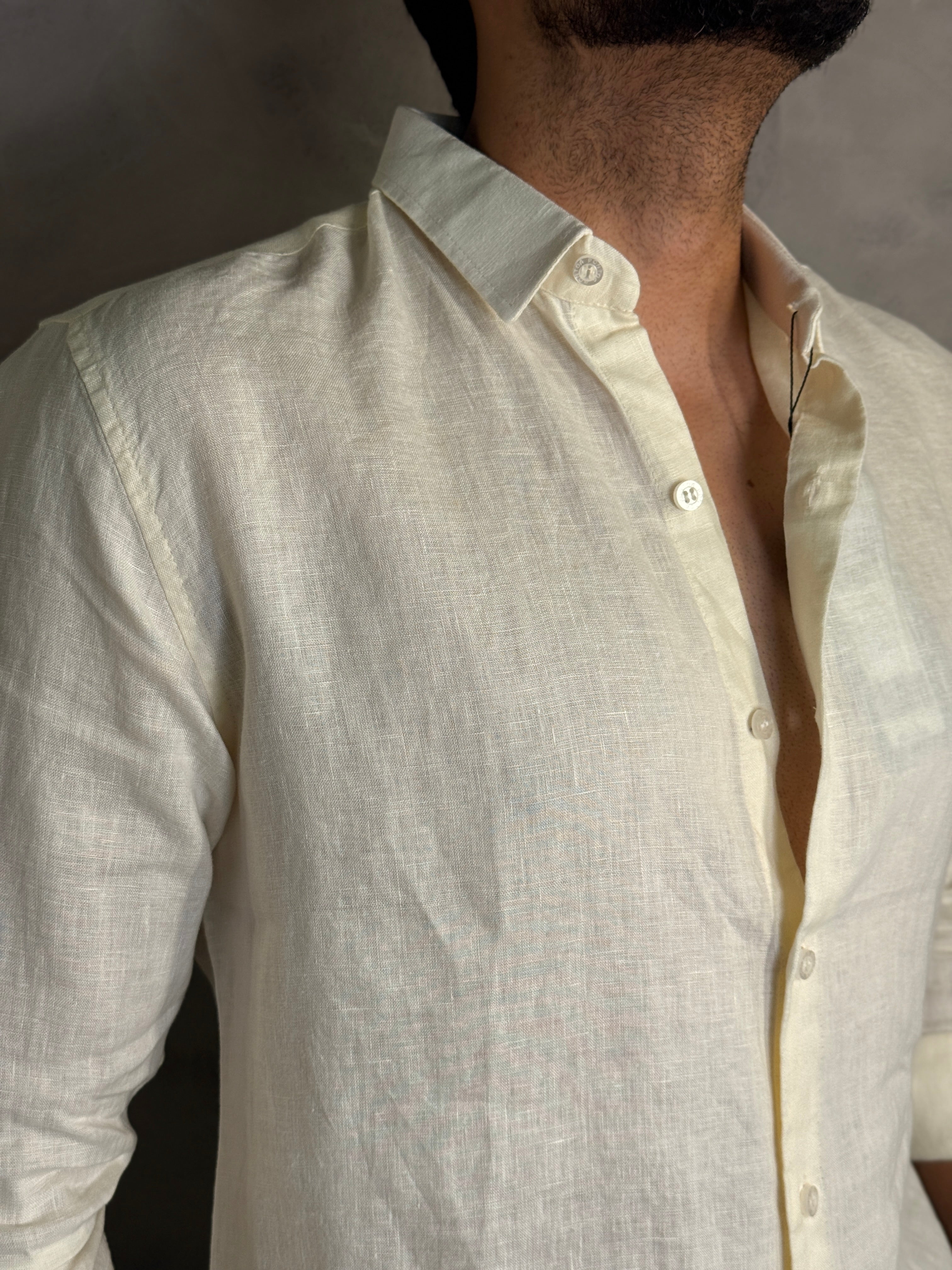 CAMISA M/L OASIS PURO LINHO PONTO H