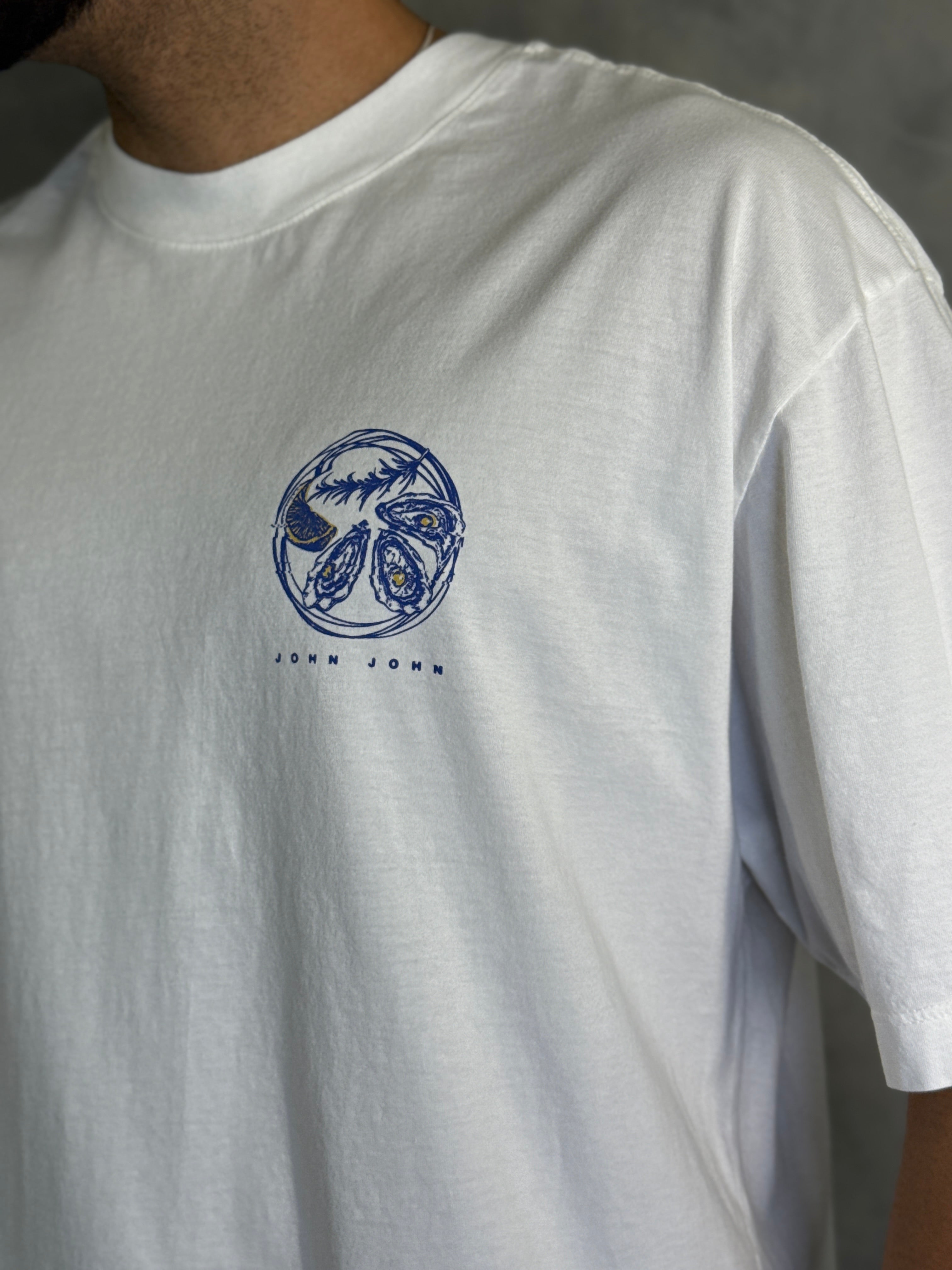 T SHIRT BOX DELICIOUS TASTE JOHN JOHN OFF WHITE