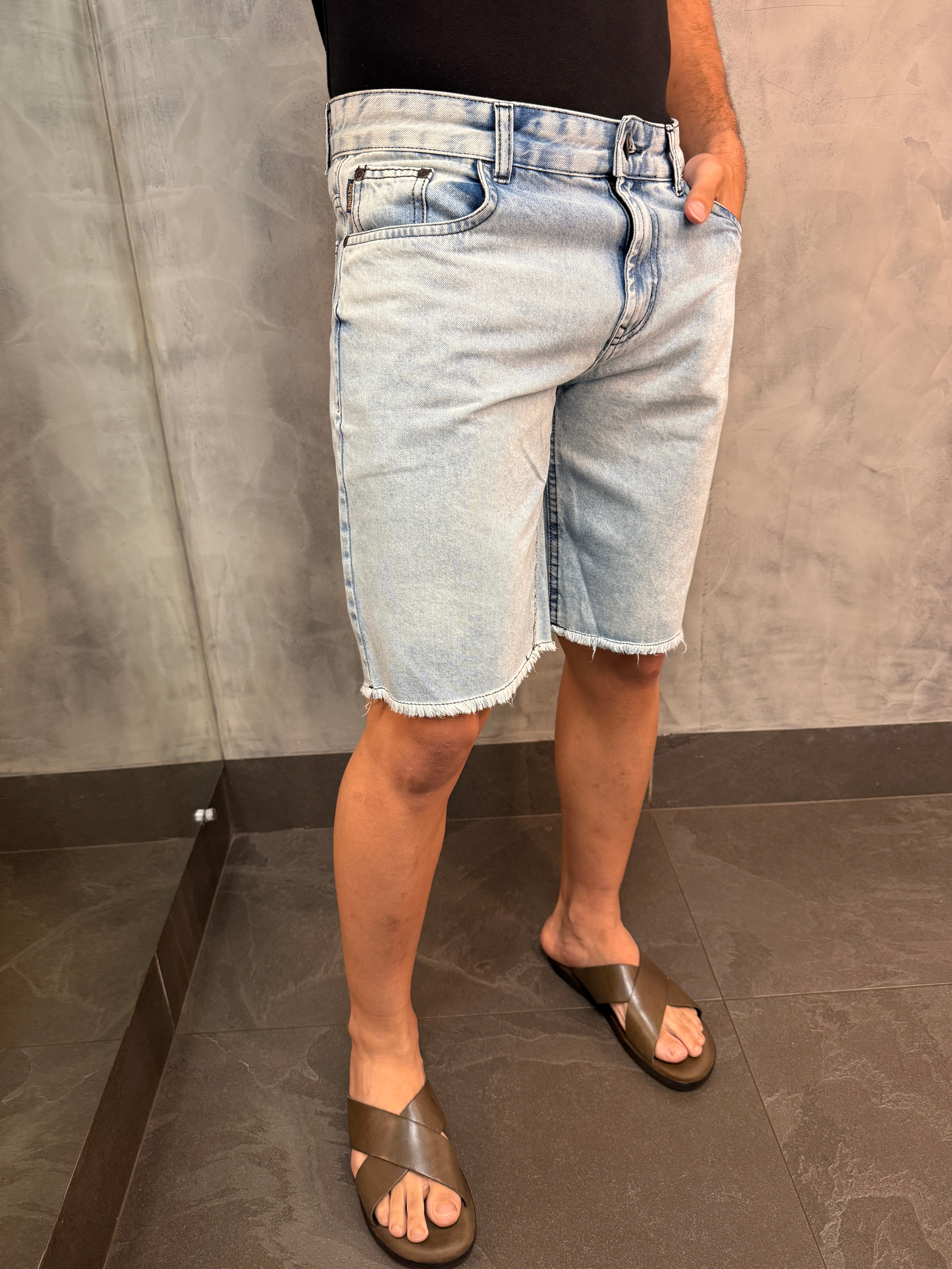 BERMUDA JEANS SLIM KINGEJOE BLUE