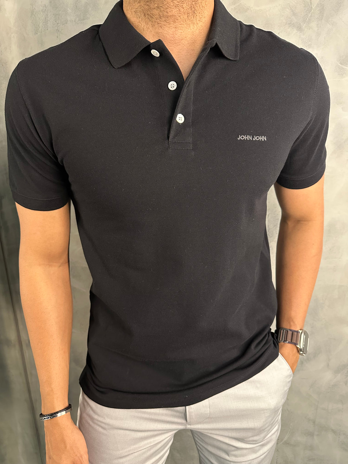 POLO RG NEW SIMPLE BASIC JOHN JOHN PRETO