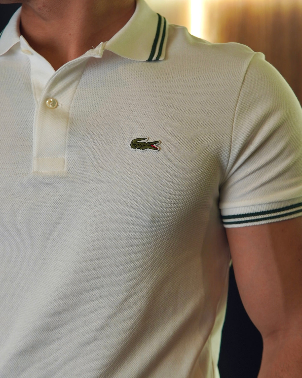POLO REGULAR FIT LACOSTE BRANCO