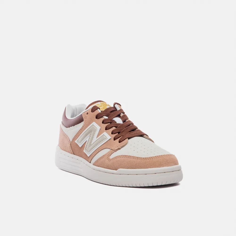 TÊNIS 480 LOW NEW BALANCE BEGE CLARO/GOLD