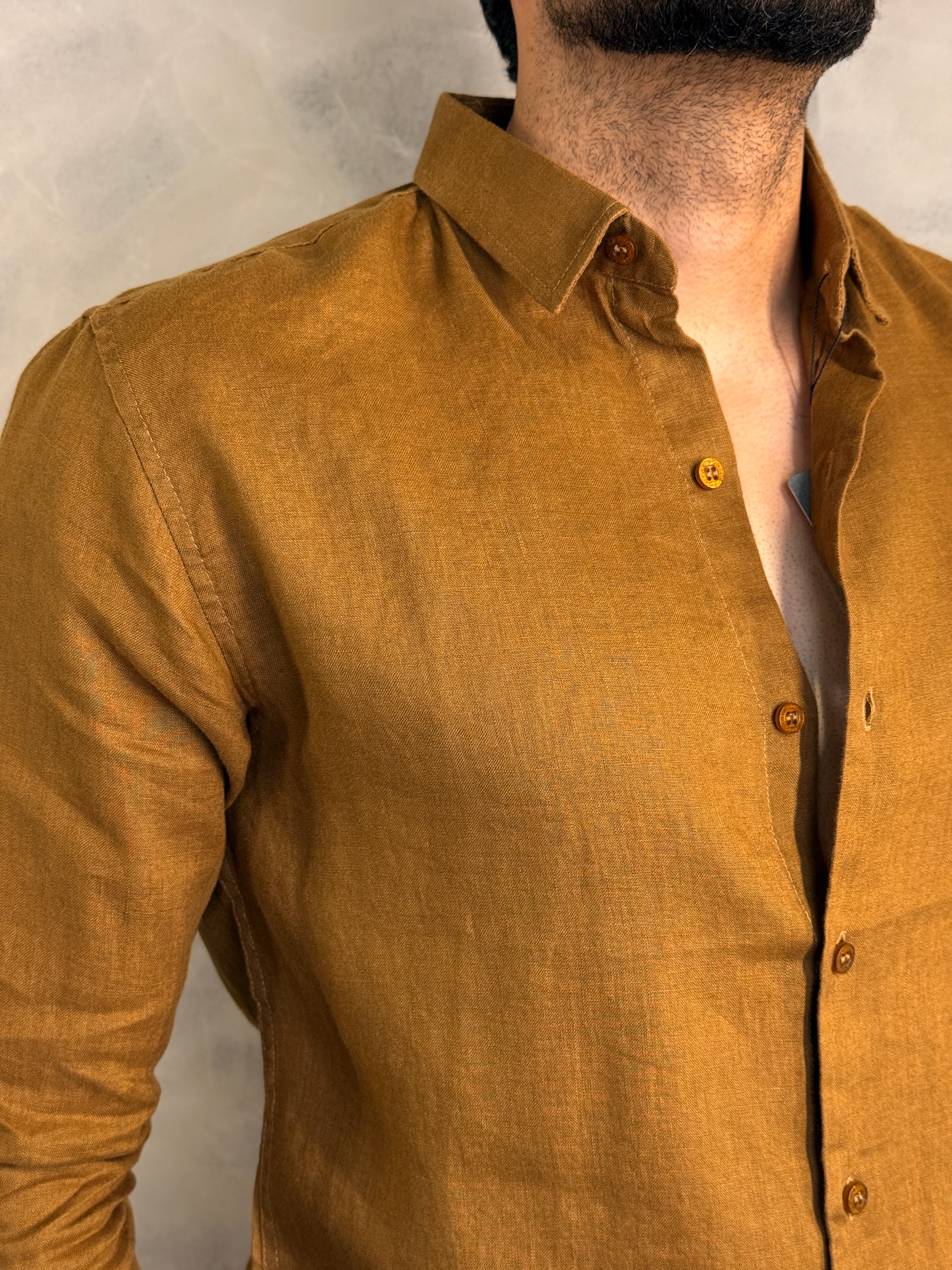 CAMISA M/L OASIS PURO LINHO PONTO H