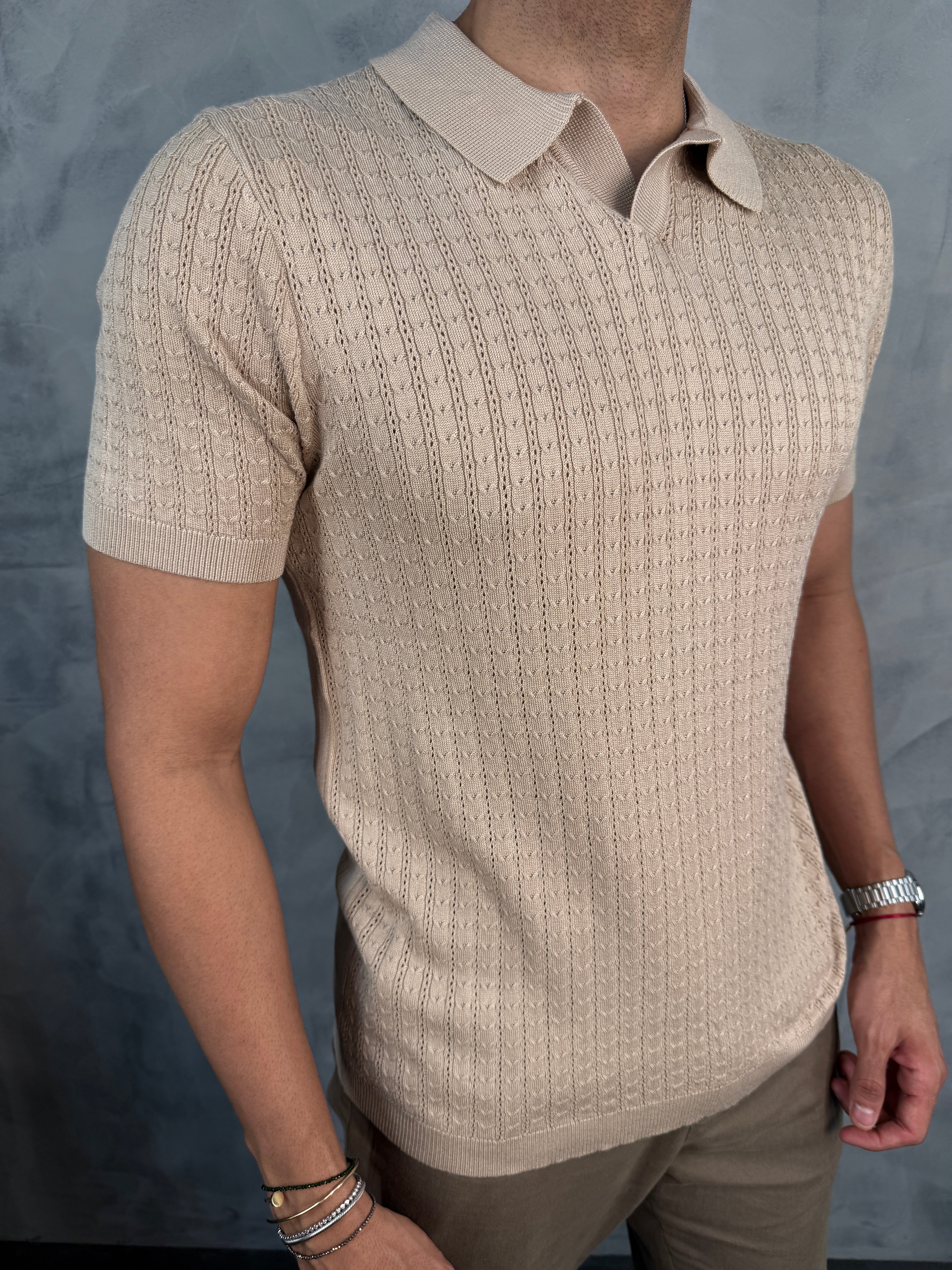 POLO TRICOT CORDAME DECOTE V PONTO H