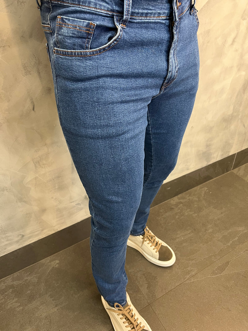 CALÇA JEANS SKINNY PK DLZ AZUL MÉDIO