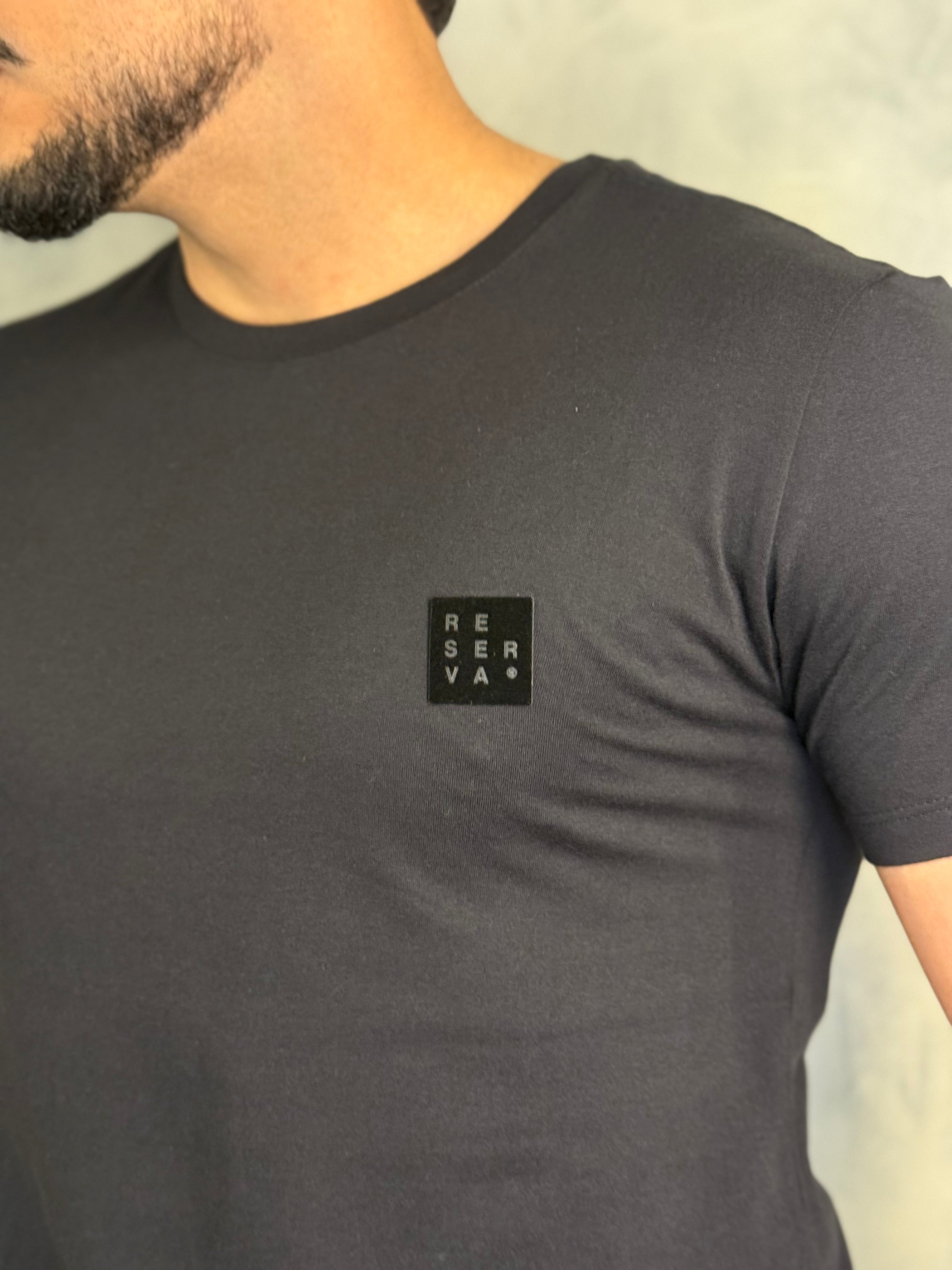 CAMISETA SLIM EST RSV SIMPLE CAMURÇA RESERVA PRETO