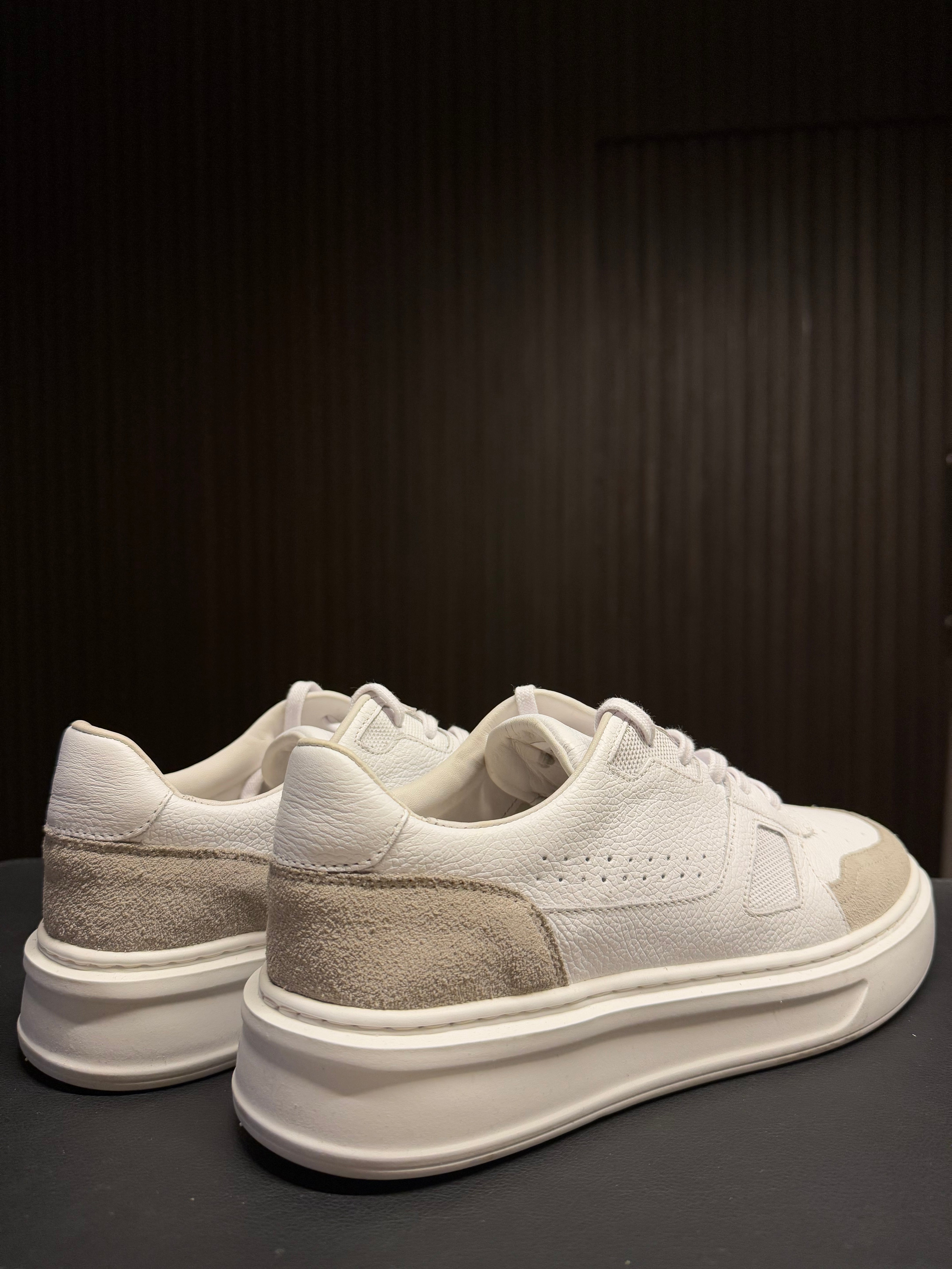 SNEAKER IVY PONTO H BRANCO/NATURAL