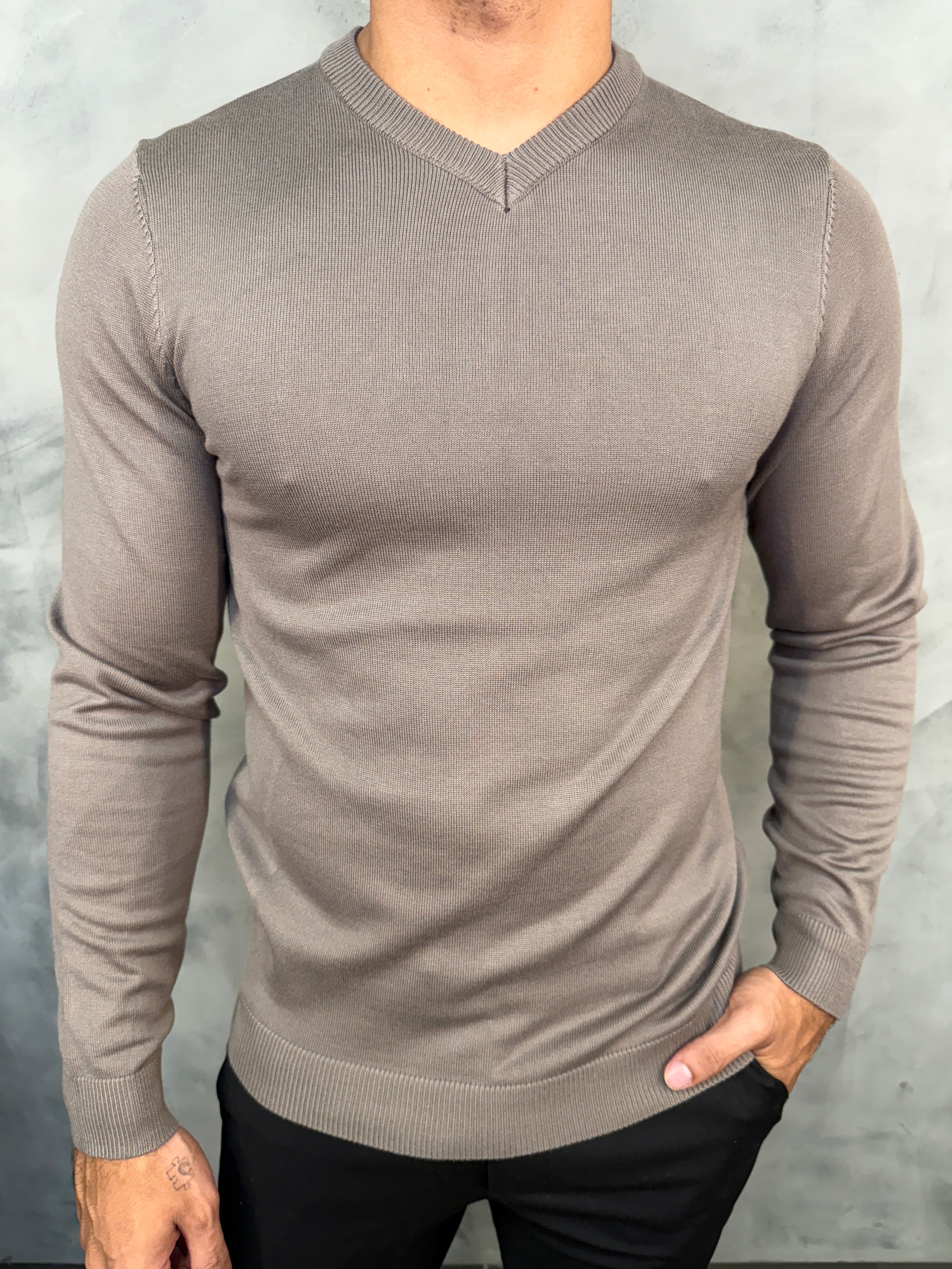 SUETER TRICOT GOLA V PONTO H