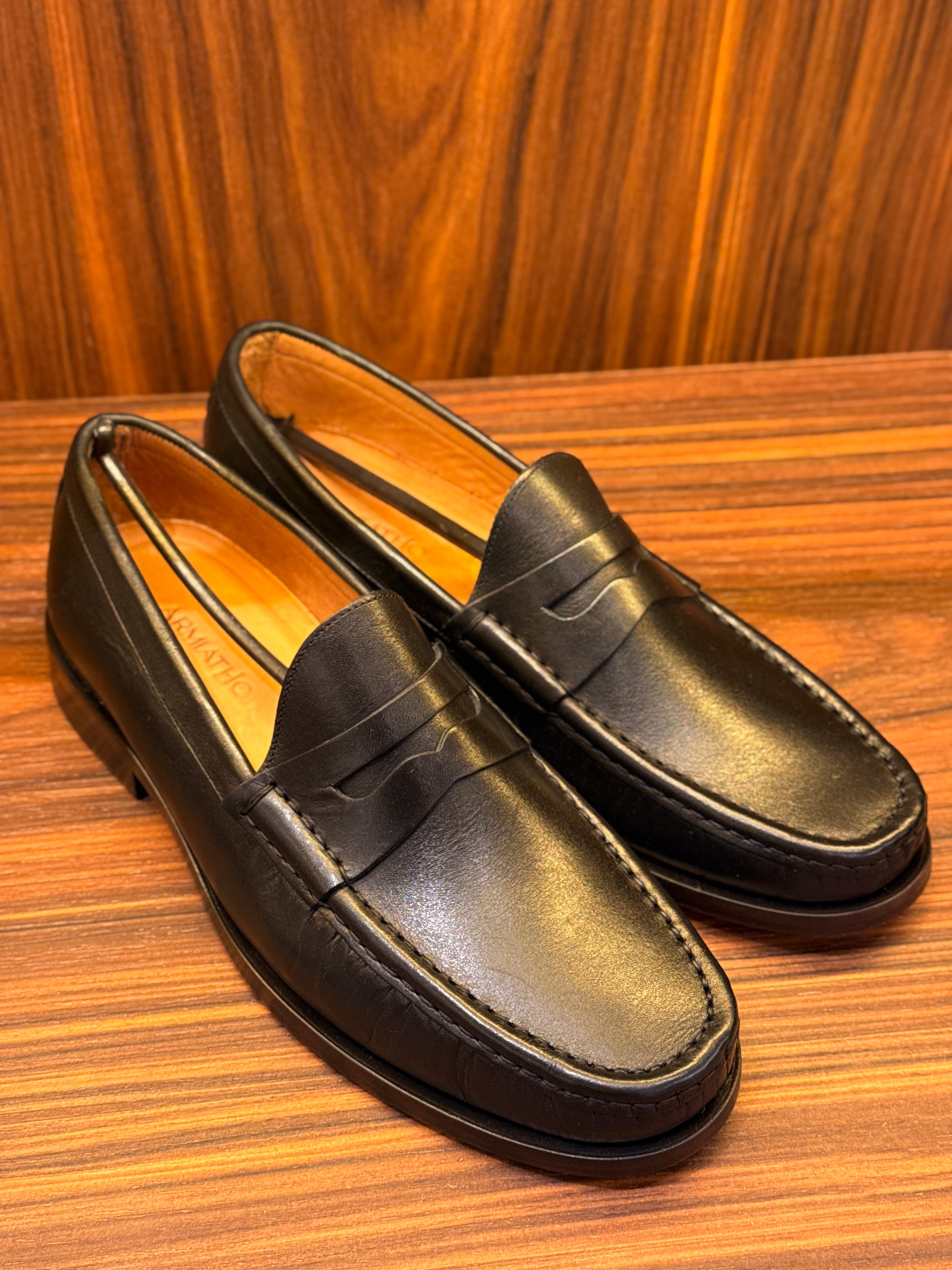 LOAFER SAVILLE COURO LISO ARMIATHO PRETO