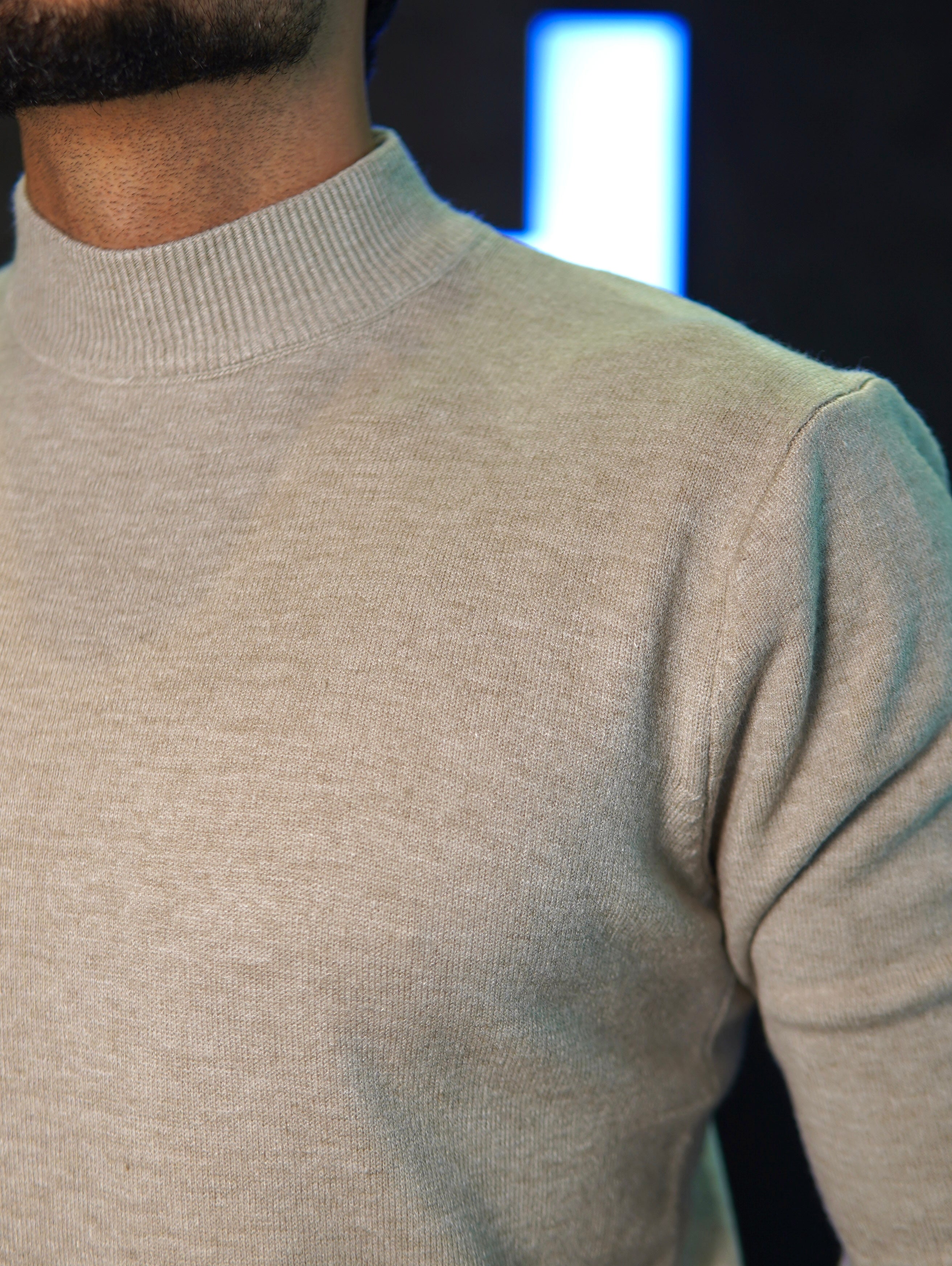 SUETER TRICOT GOLA ALTA PONTO H