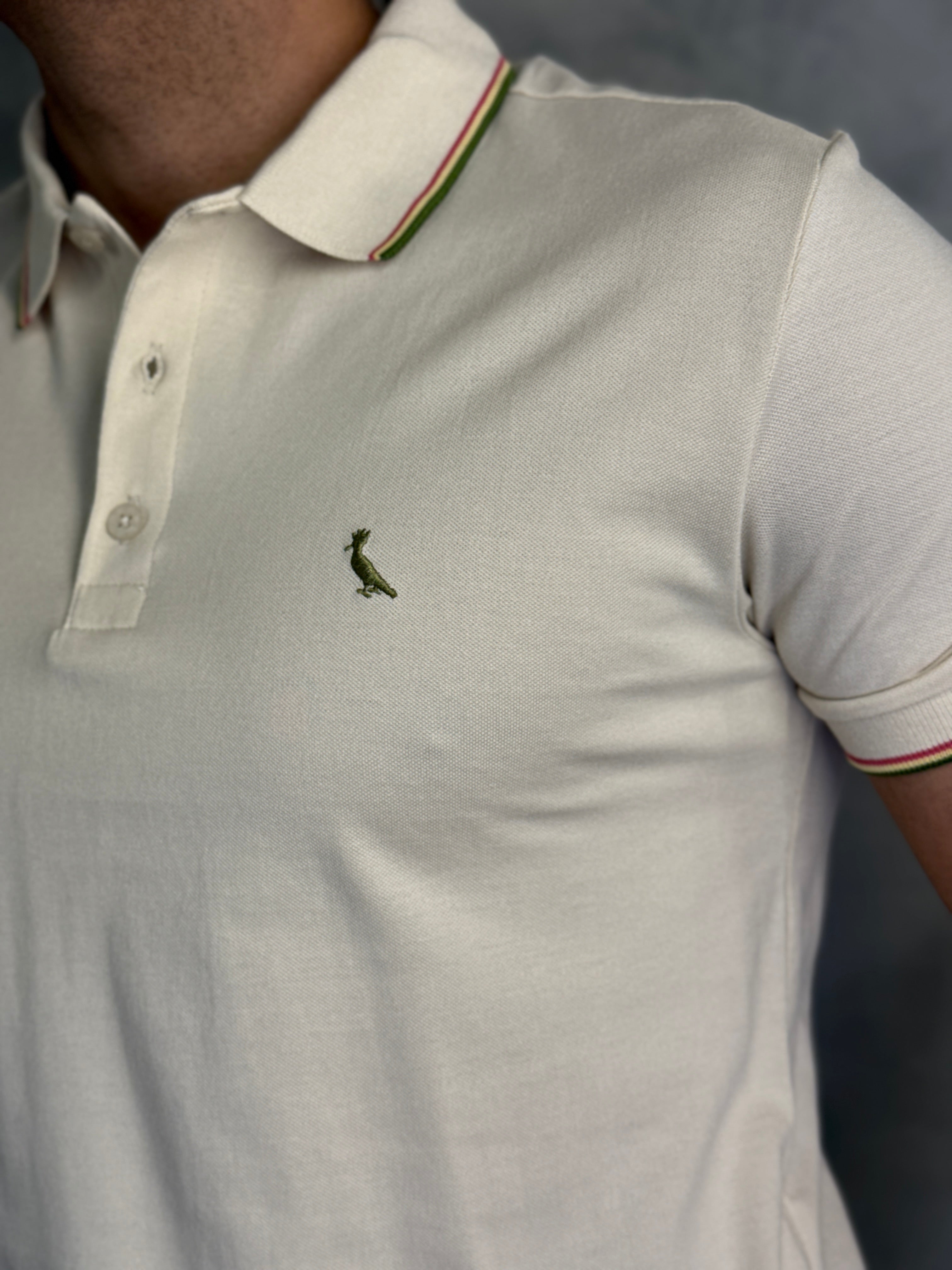 POLO ENXUTO NOVO FRISO RESERVA AREIA