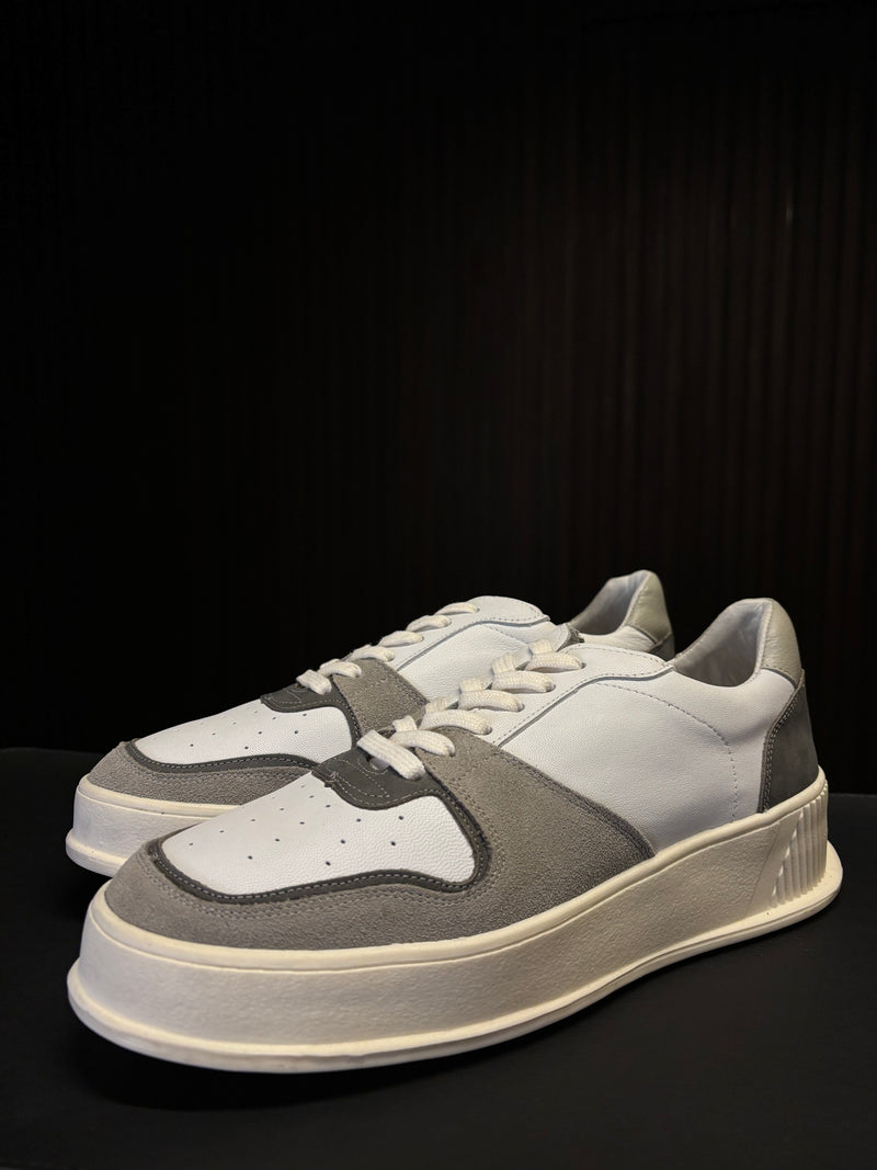 SNEAKER ASPEN PONTO H BRANCO/CINZA