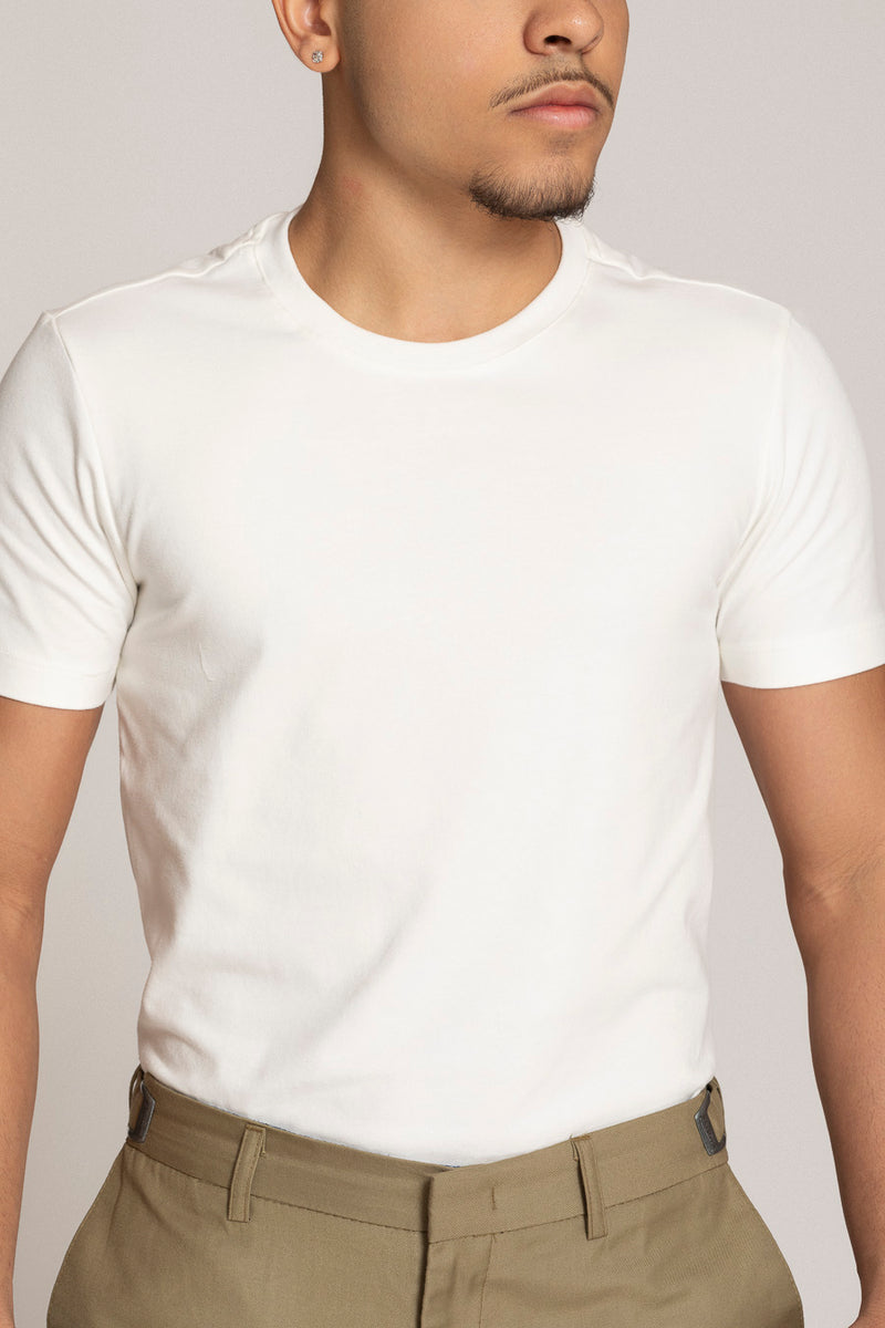 CAMISETA SLIM FIT PONTO H OFF WHITE