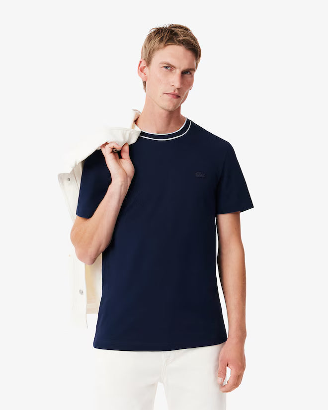 T-SHIRT REGULAR FIT LACOSTE AZUL MARINHO