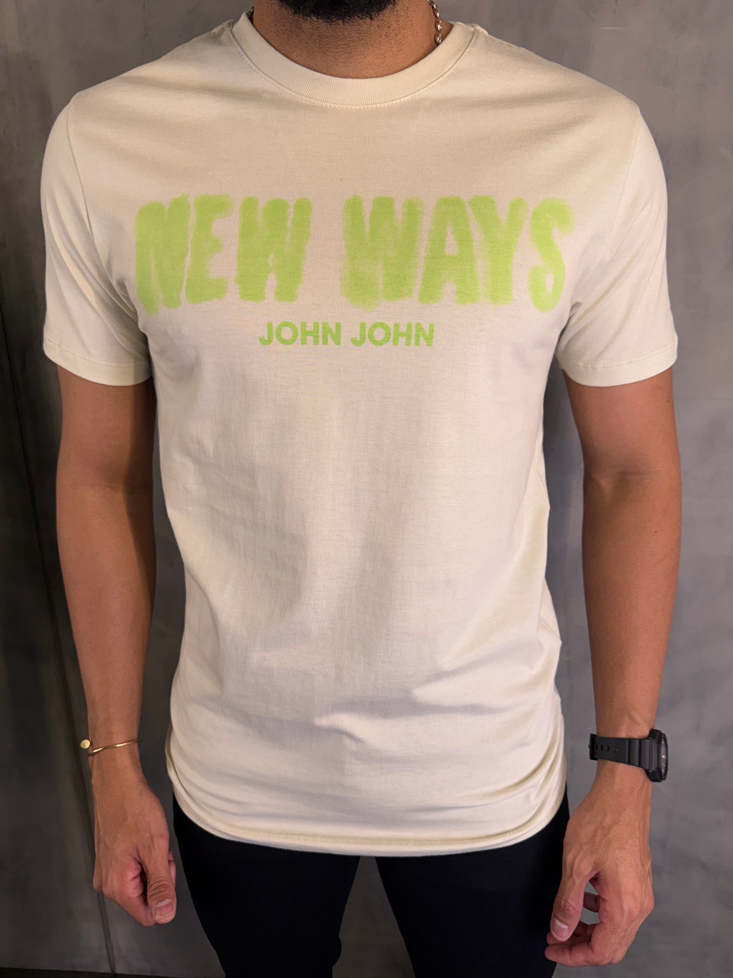 T SHIRT SL NEW WAYS JOHN JOHN BEGE