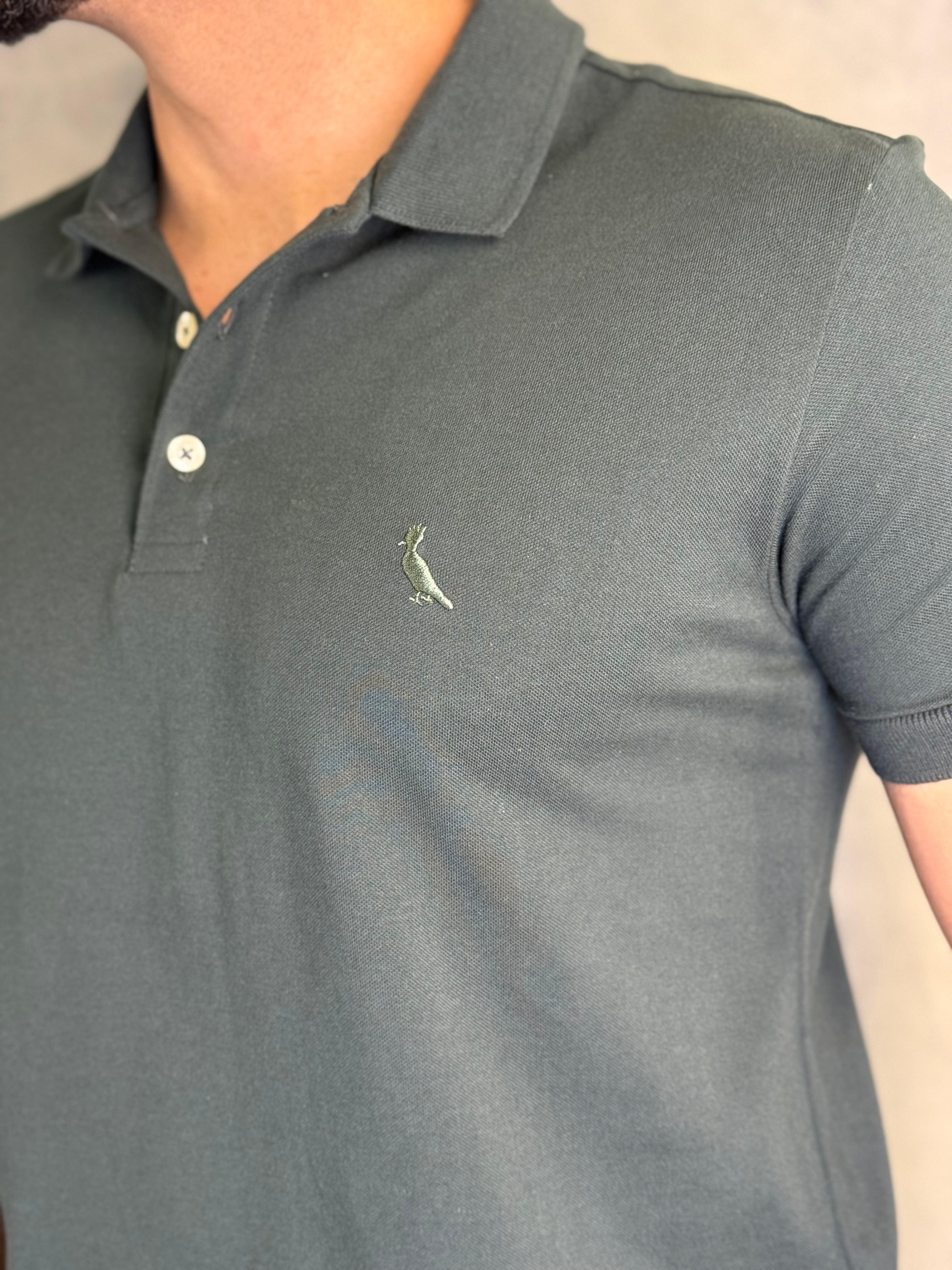 POLO PIQUET CLÁSSICA RSV VERDE MATA