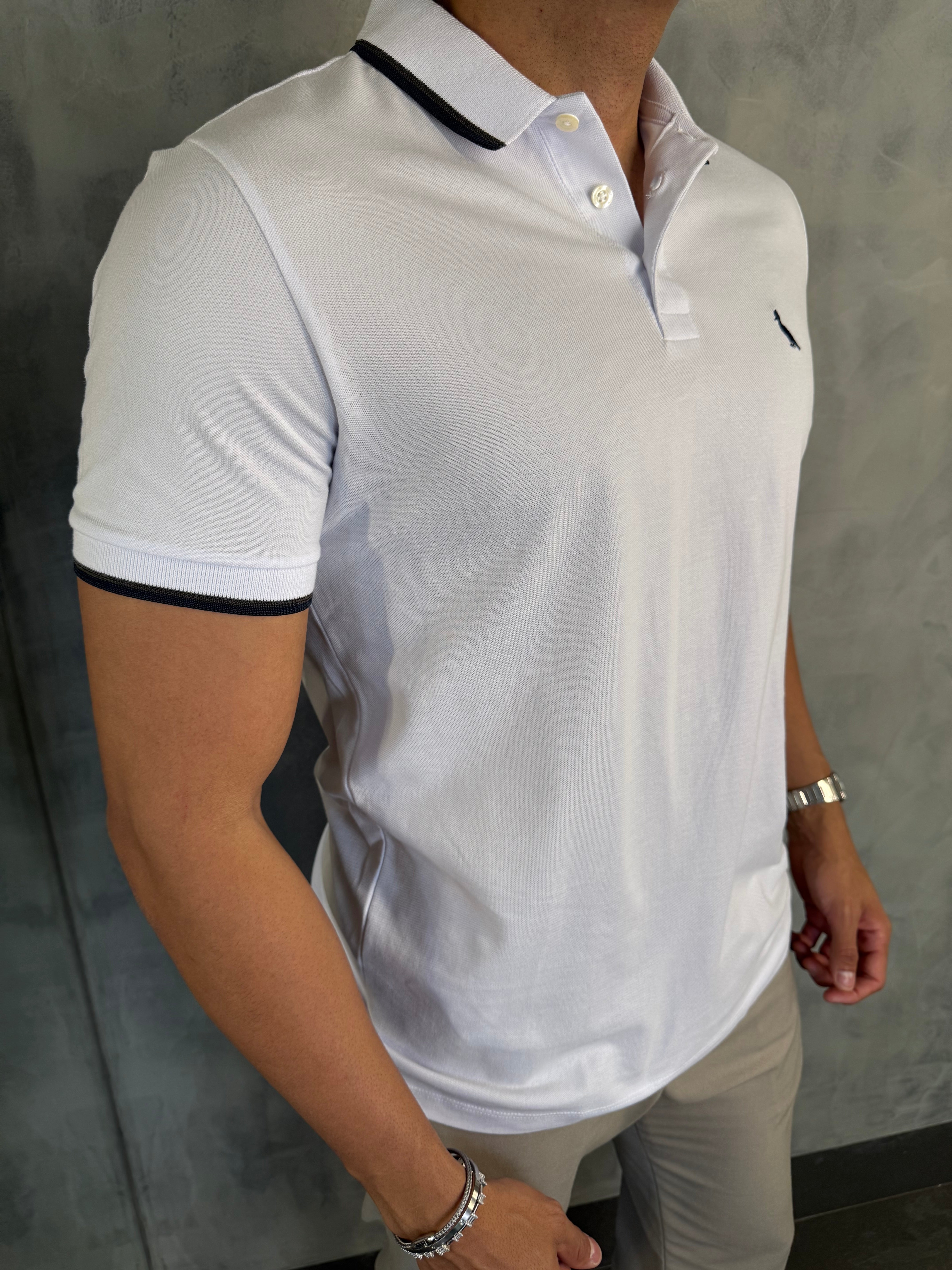 POLO FRISO DUPLO RESERVA BRANCO