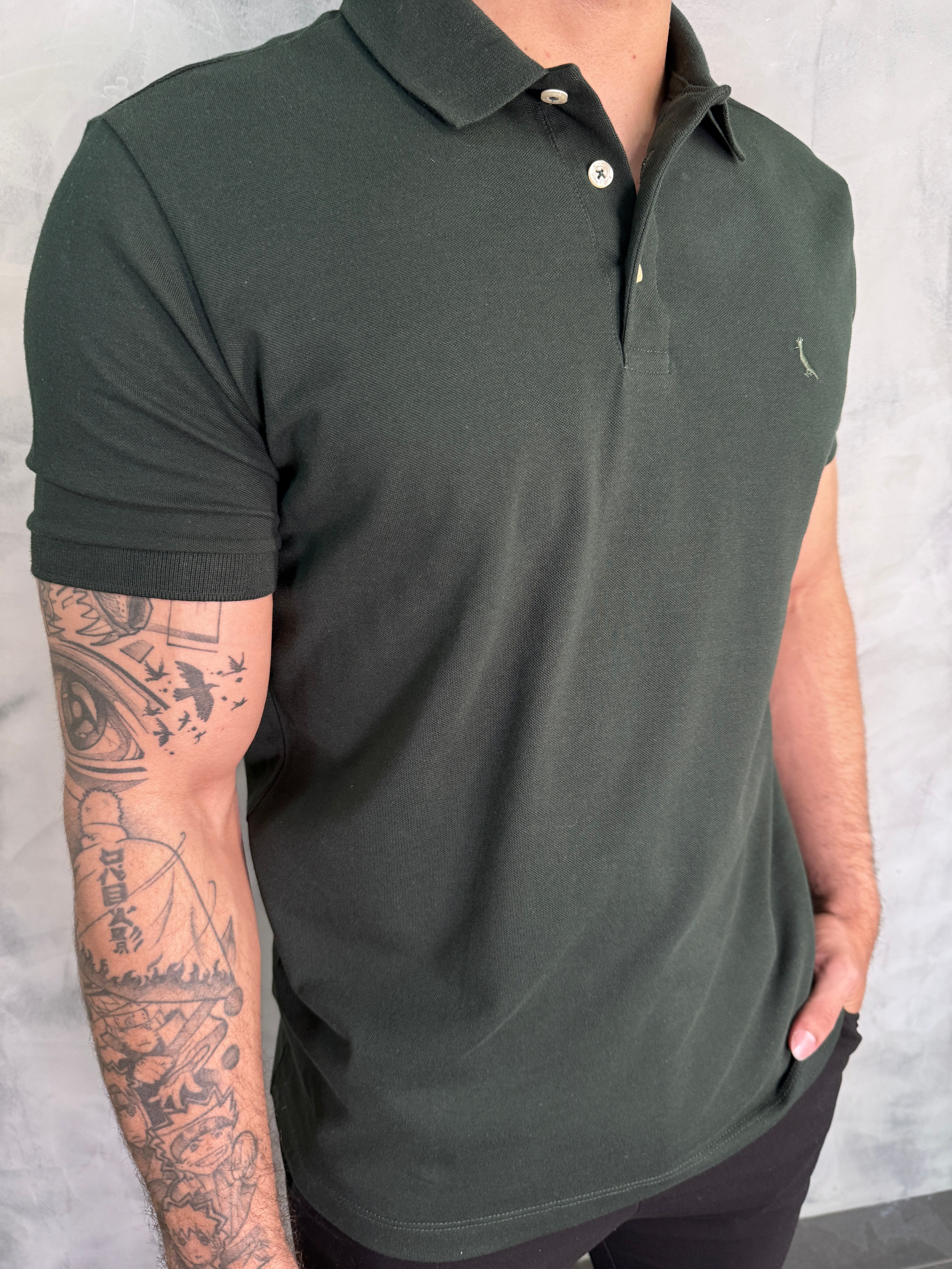 POLO PIQUET CLÁSSICA RSV VERDE FLORESTA
