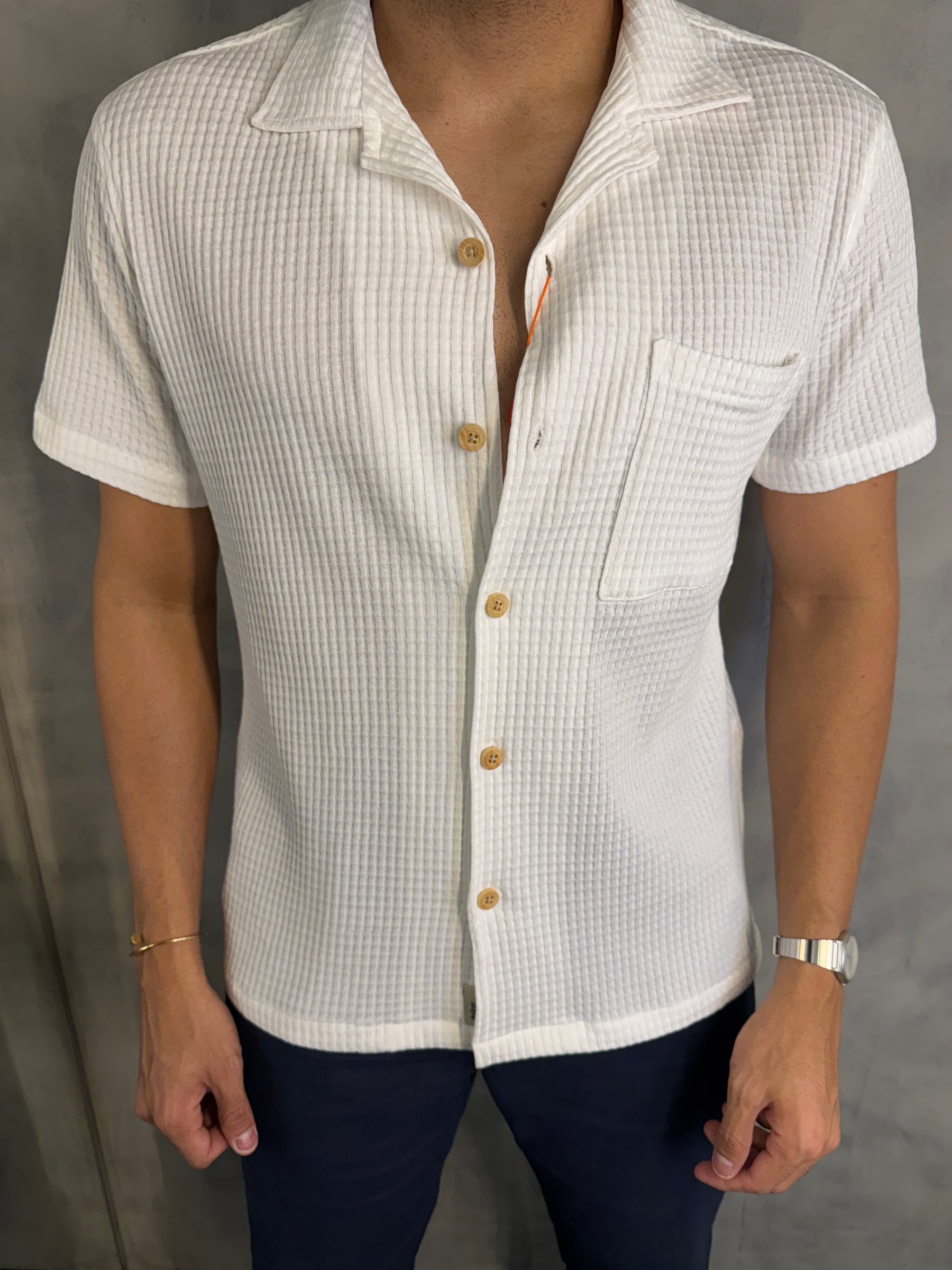 CAMISA M/C WAFFLE ANKOR