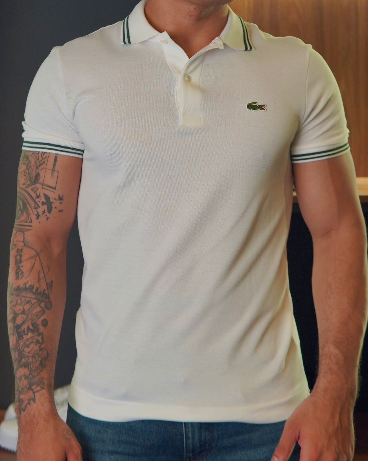 POLO REGULAR FIT LACOSTE BRANCO